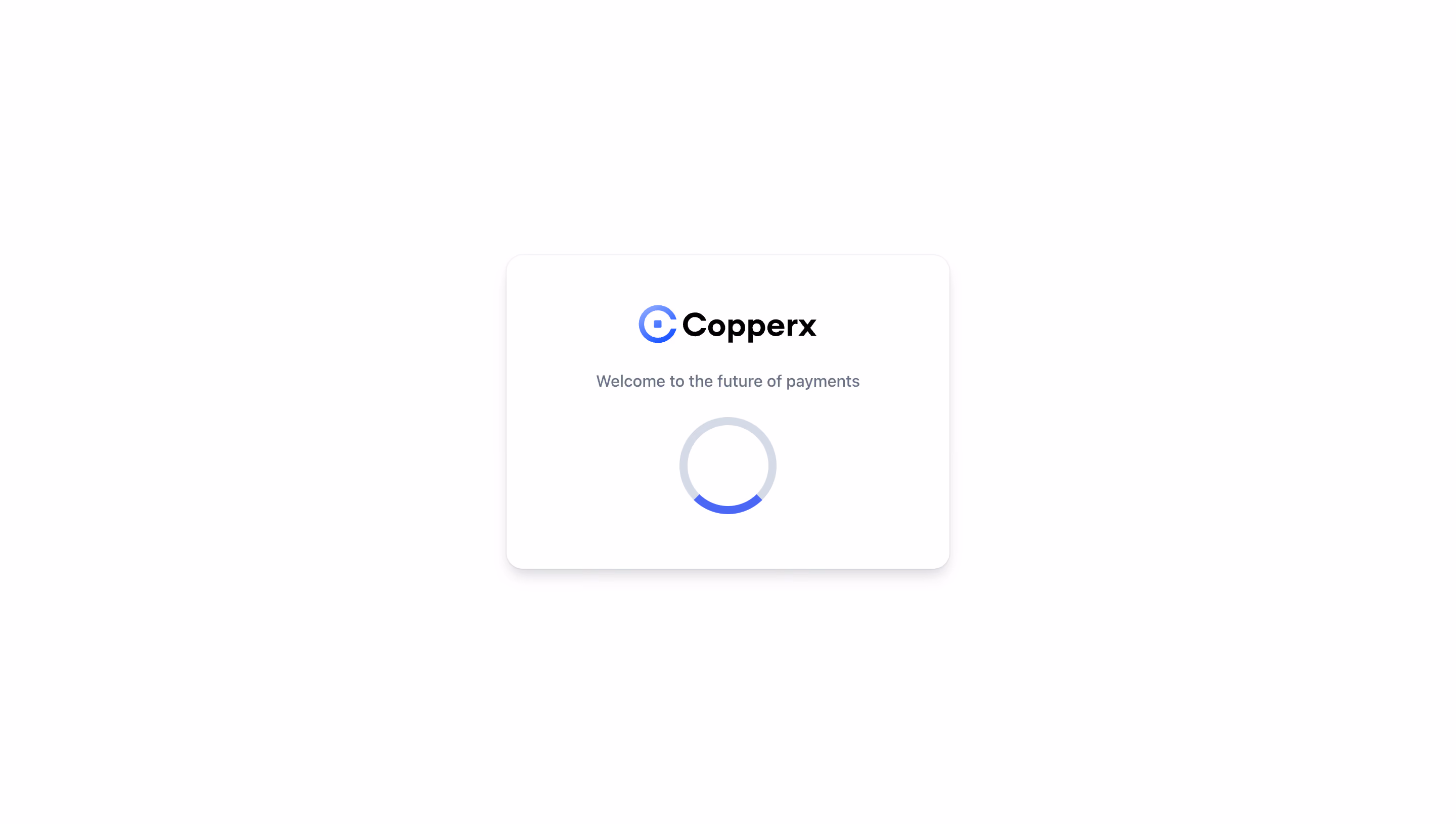 Copperx Loading Screen