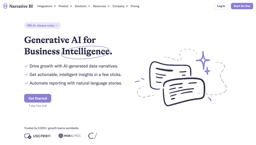 Narrative BI AI Page
