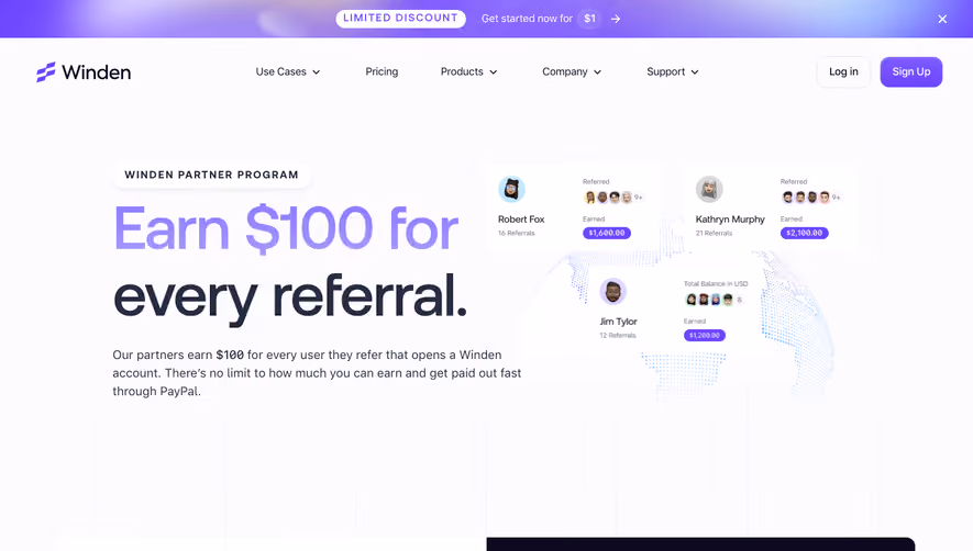 Winden Affiliate Page