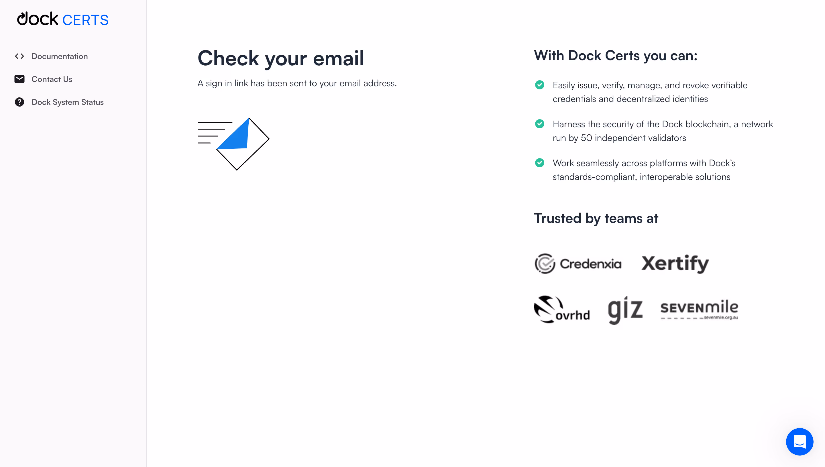Dock Verification