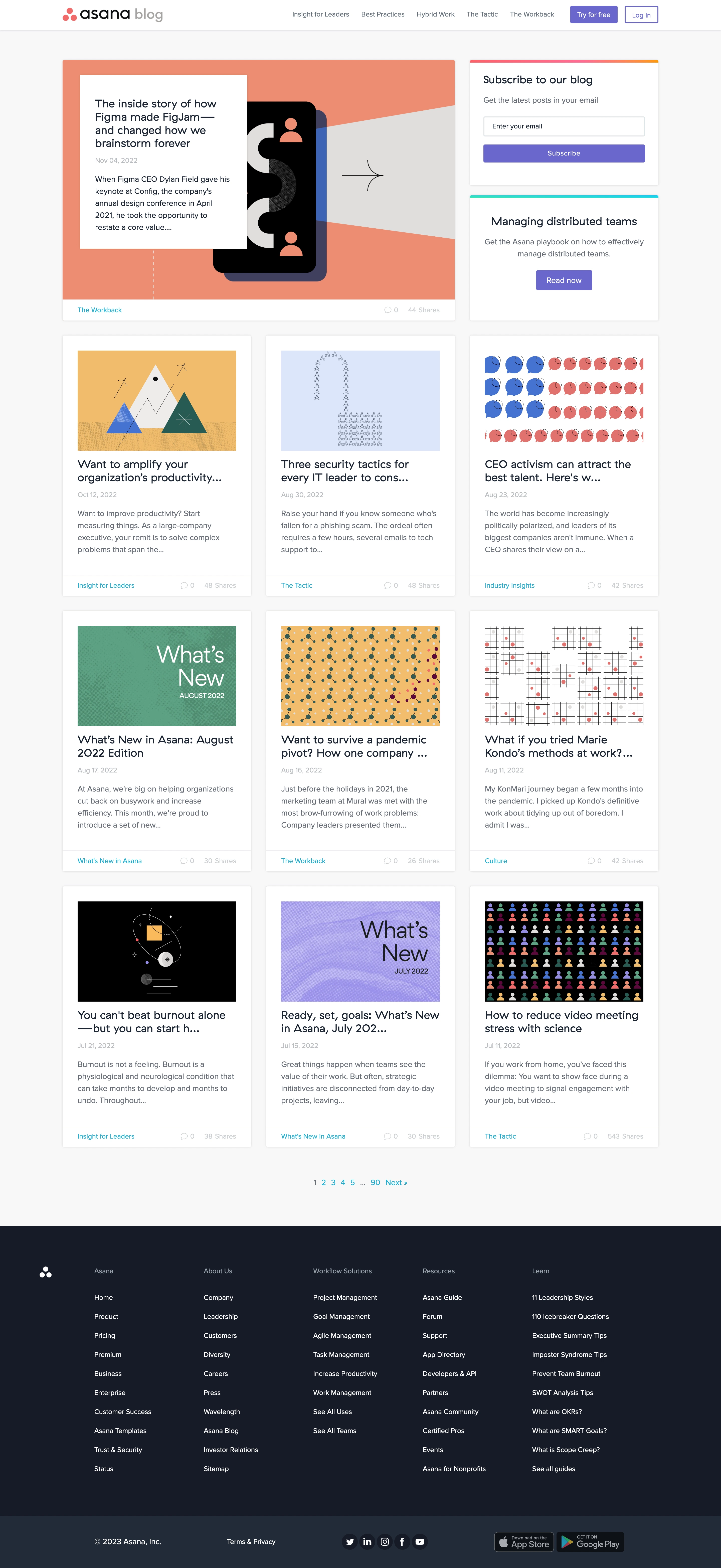 Asana Blog Feed