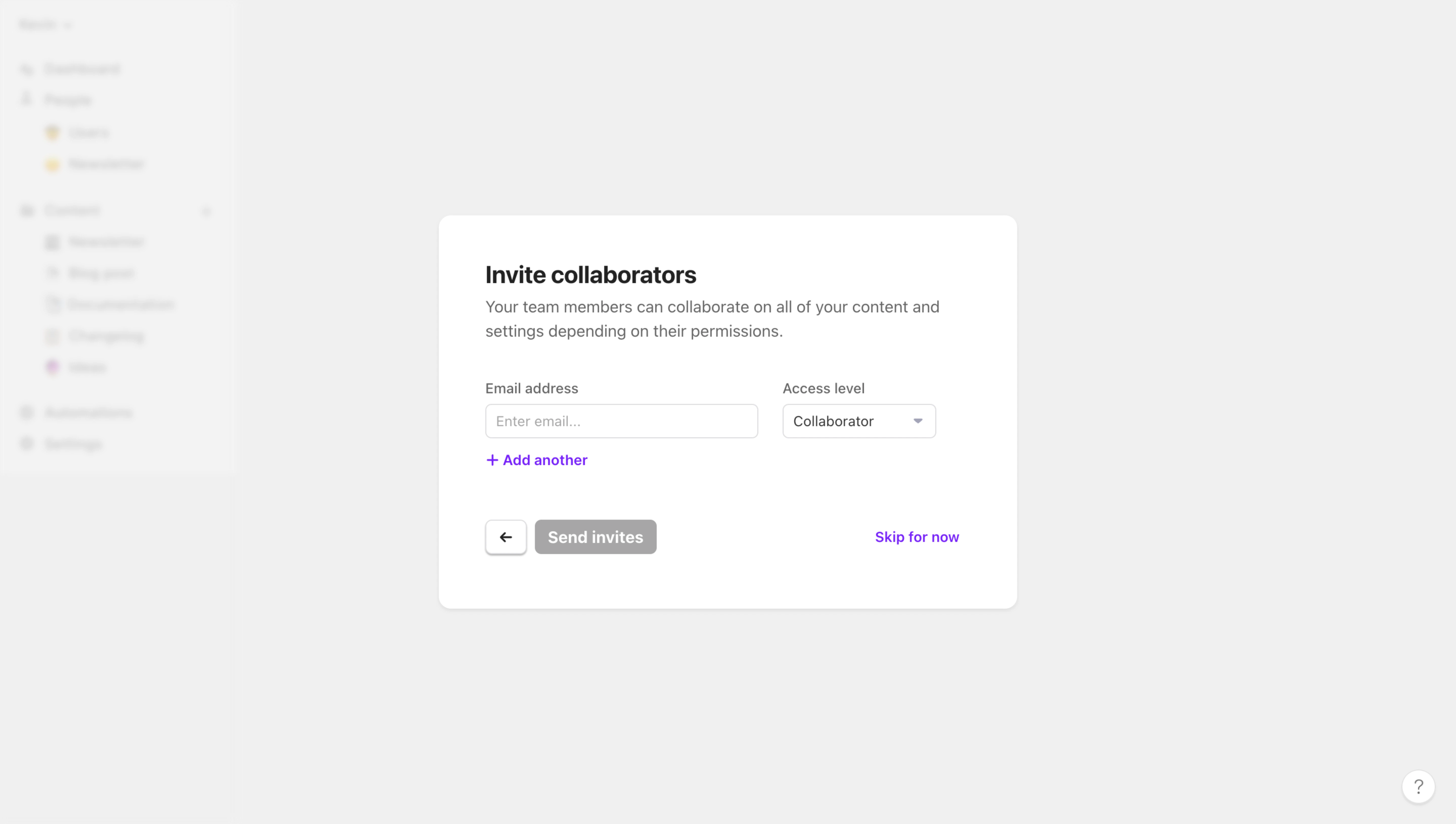 Audienceful Invite Team Members