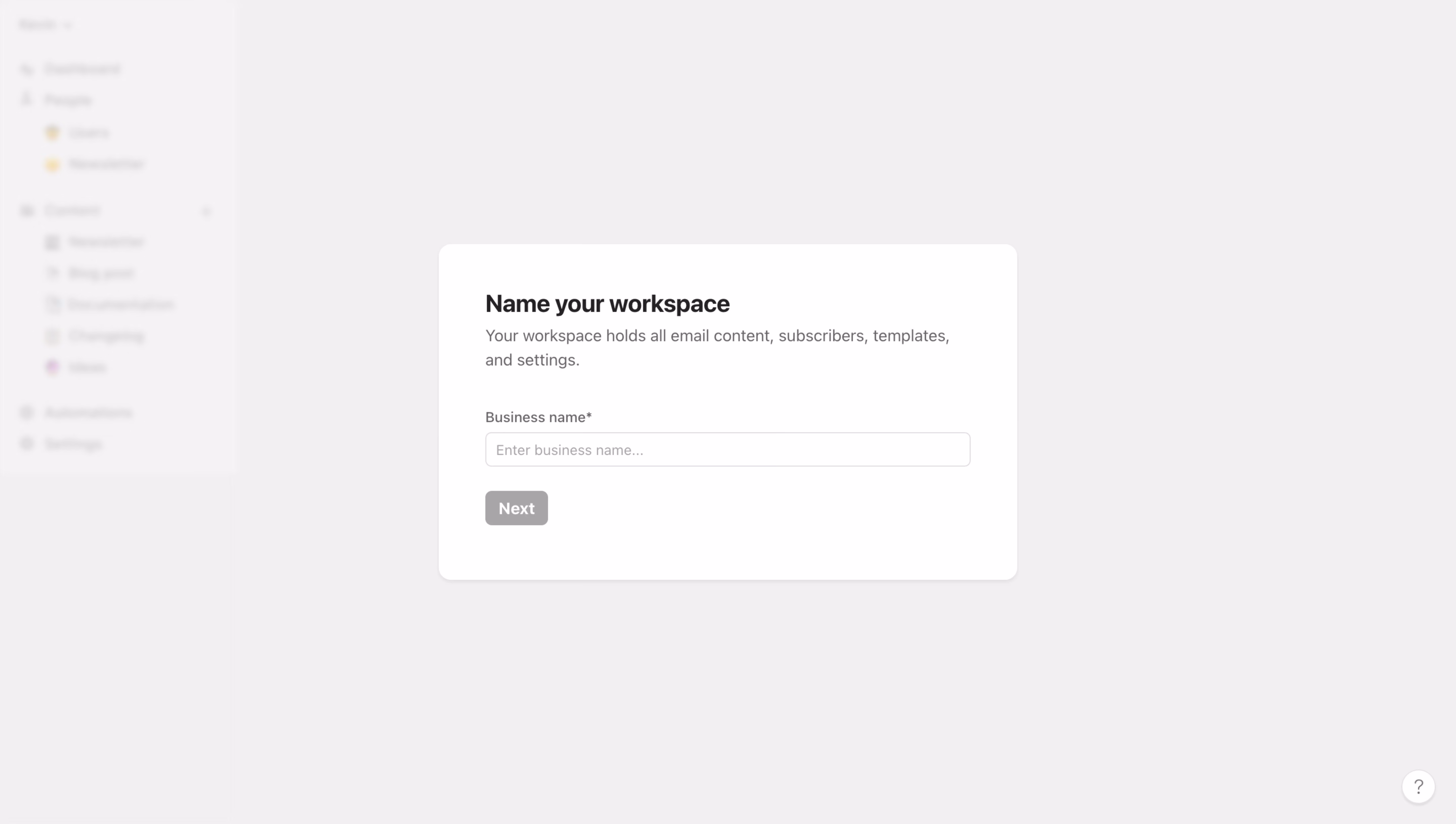 Audienceful Account Setup