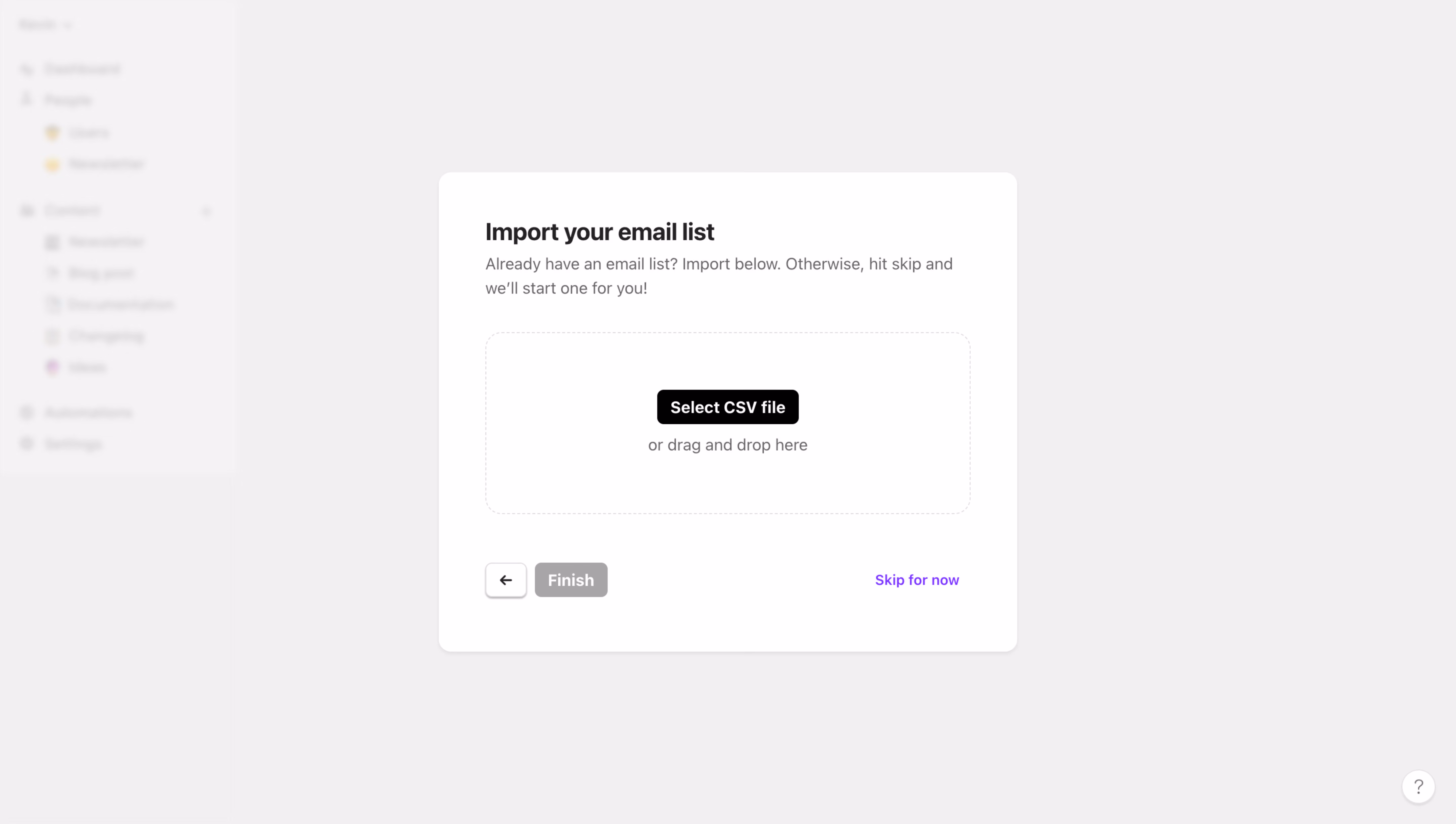 Audienceful Import Email List
