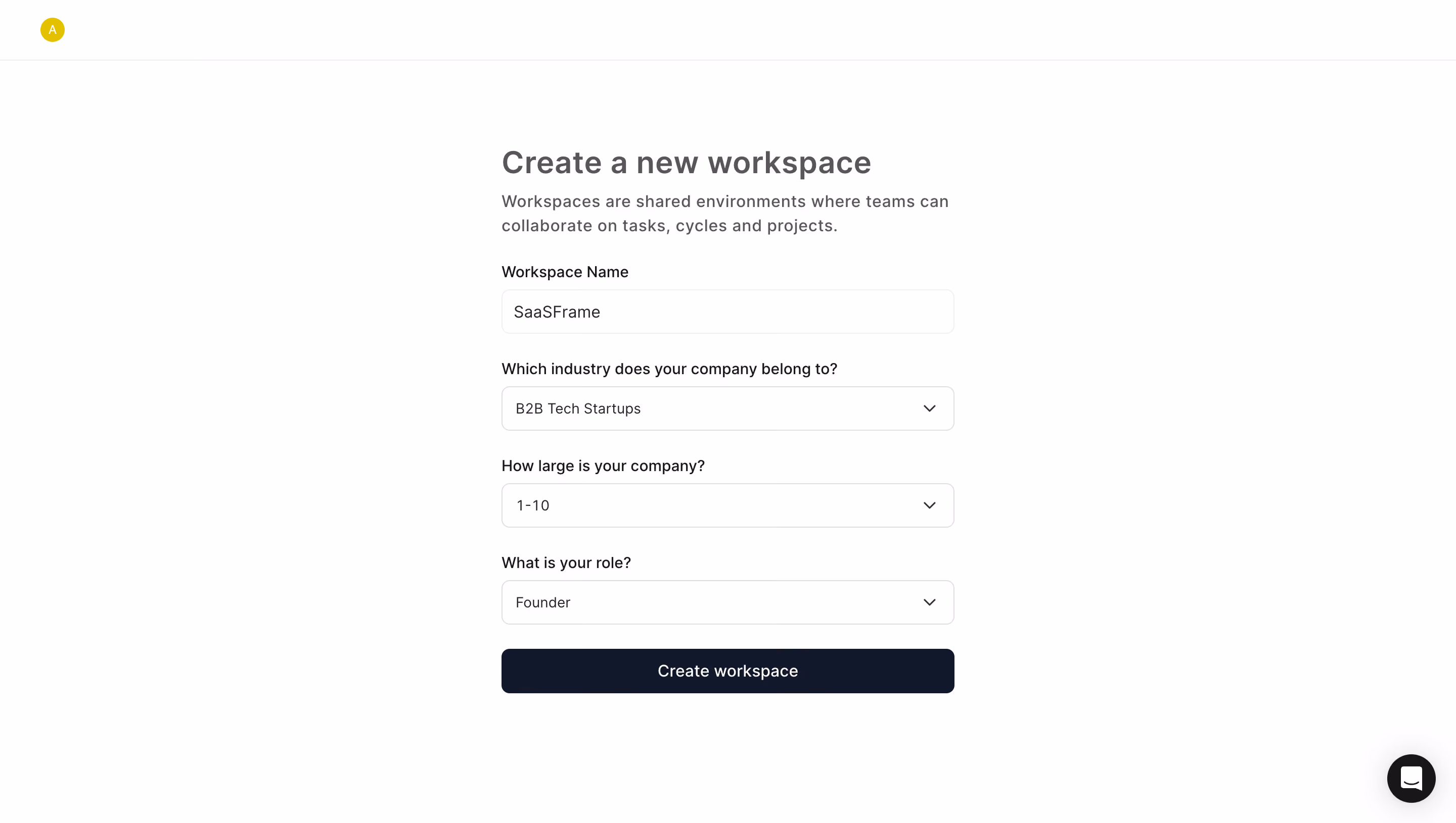 Frame Account Setup