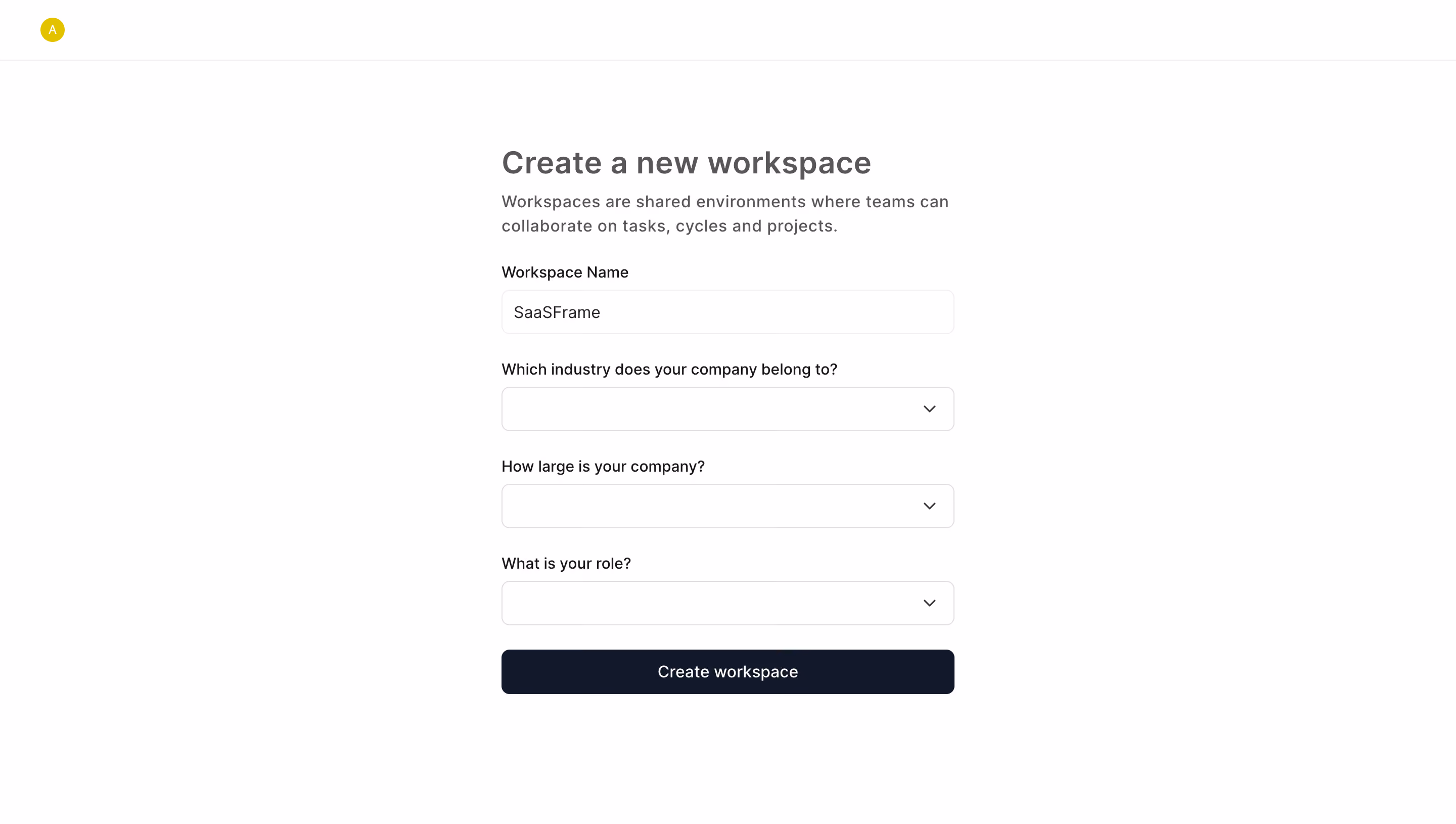 Frame Account Setup