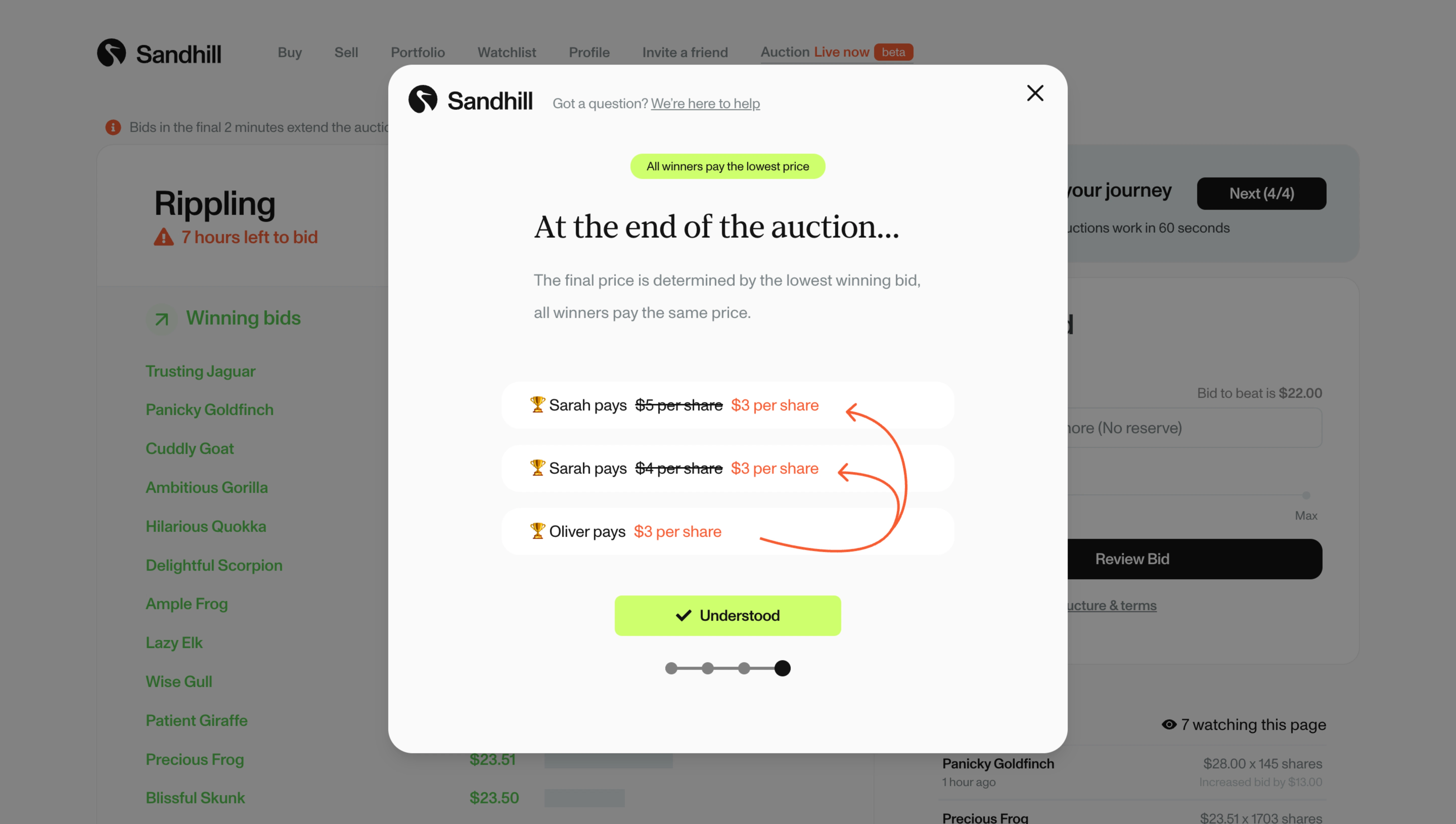 Sandhill Markets Auctions Onboarding