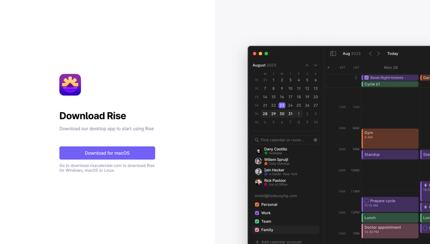 Rise Account Setup