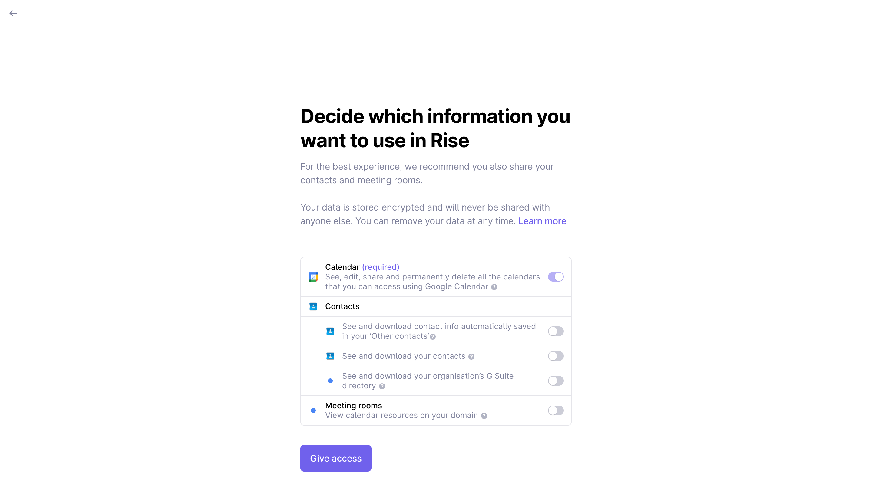 Rise Account Setup