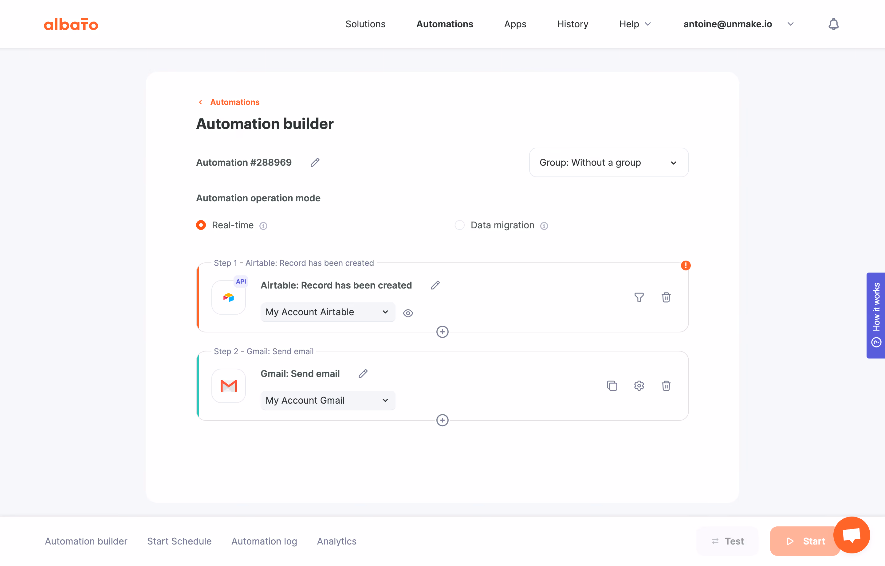 Albato Create Automation