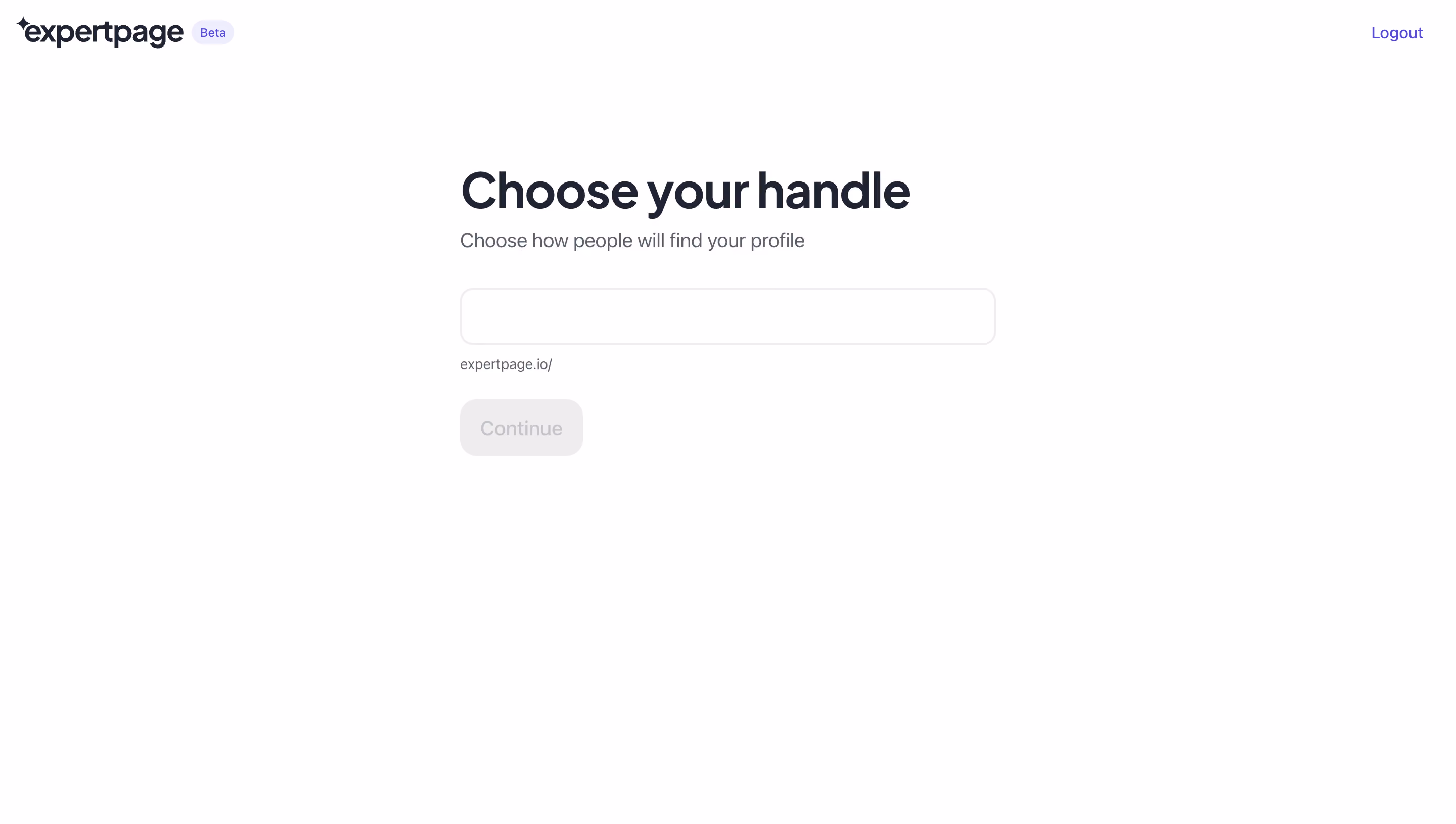Expertpage Account Setup