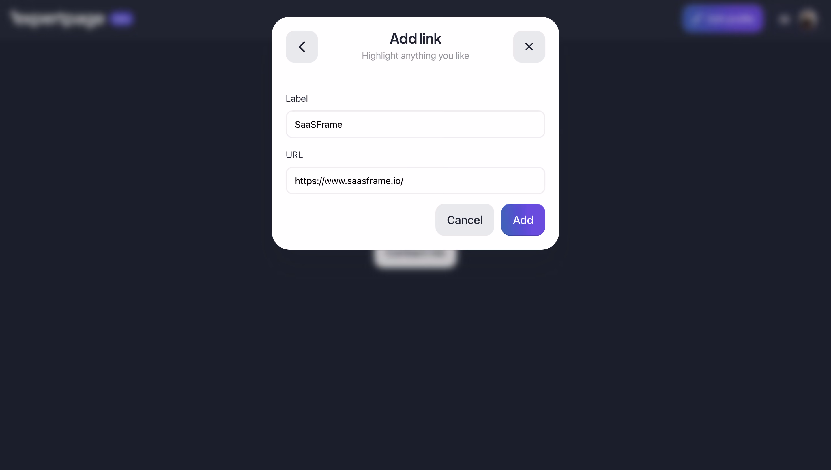 Expertpage Add Link