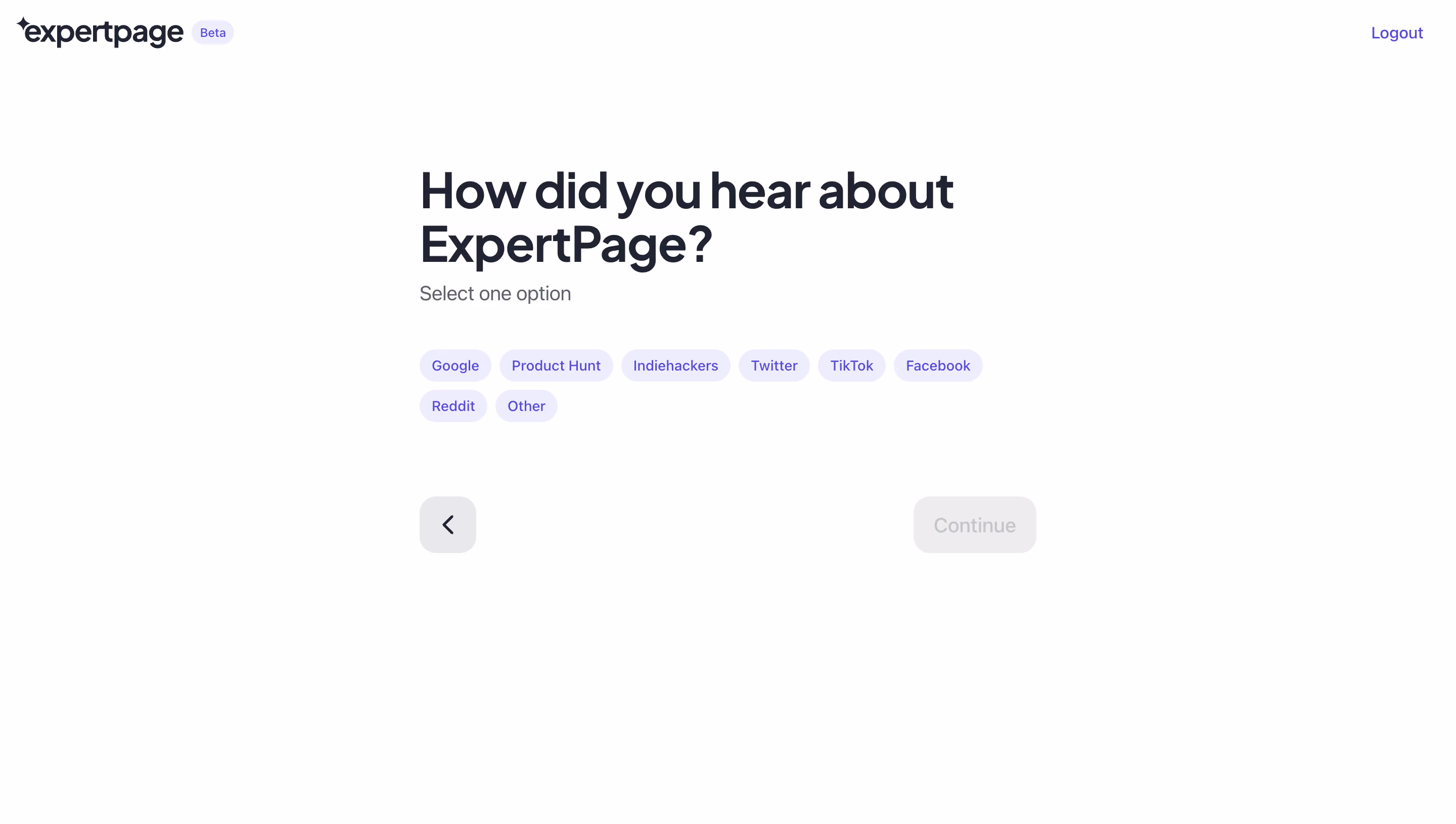Expertpage Account Setup