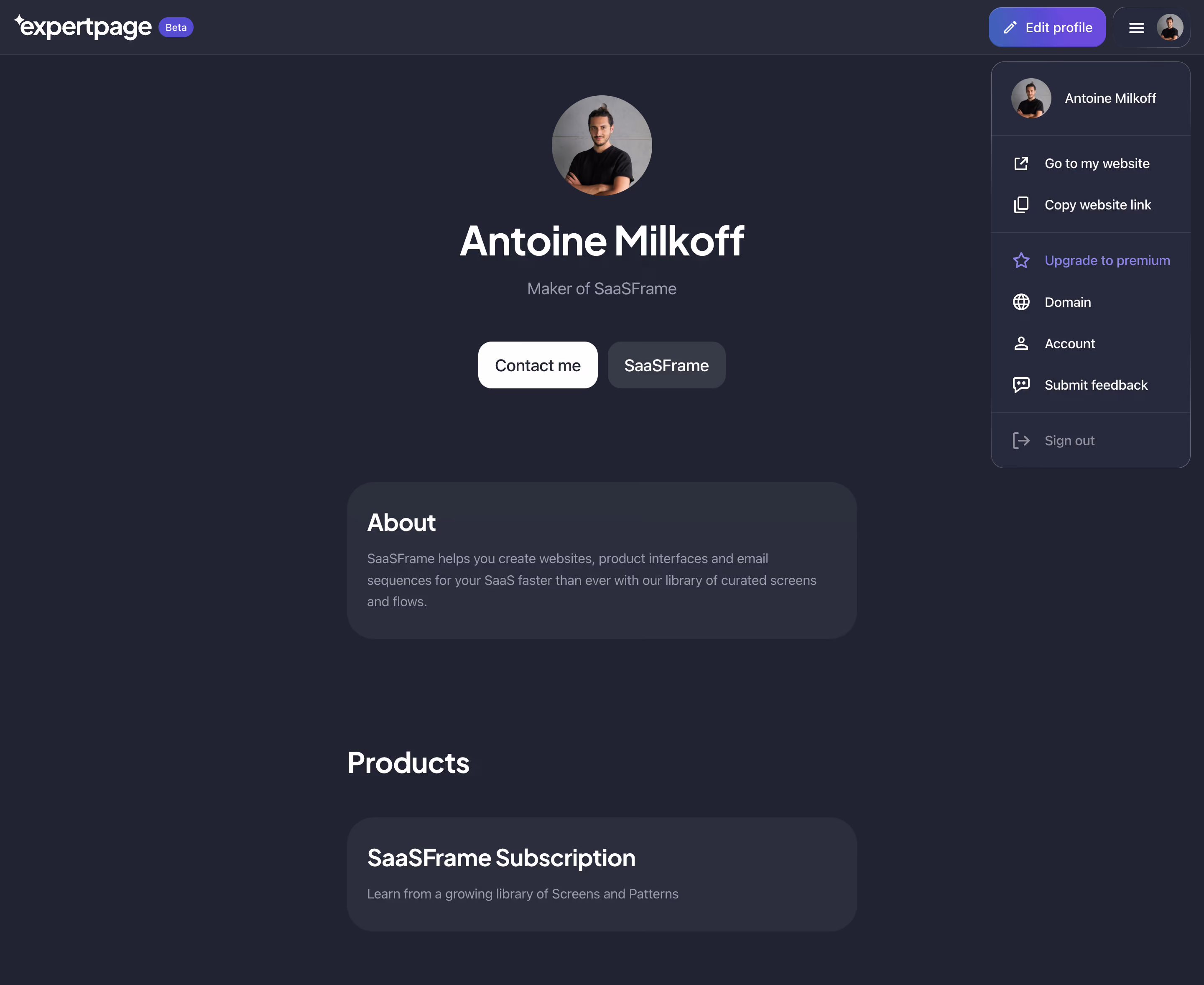 Expertpage Page Preview