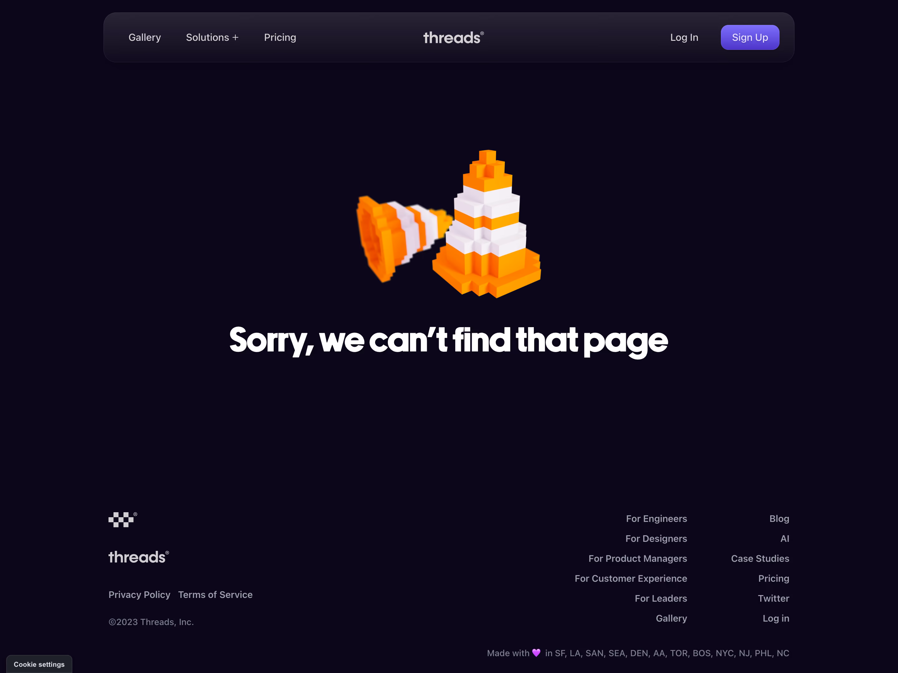 Threads 404 Page