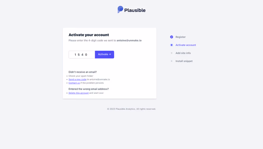Plausible Analytics Verification