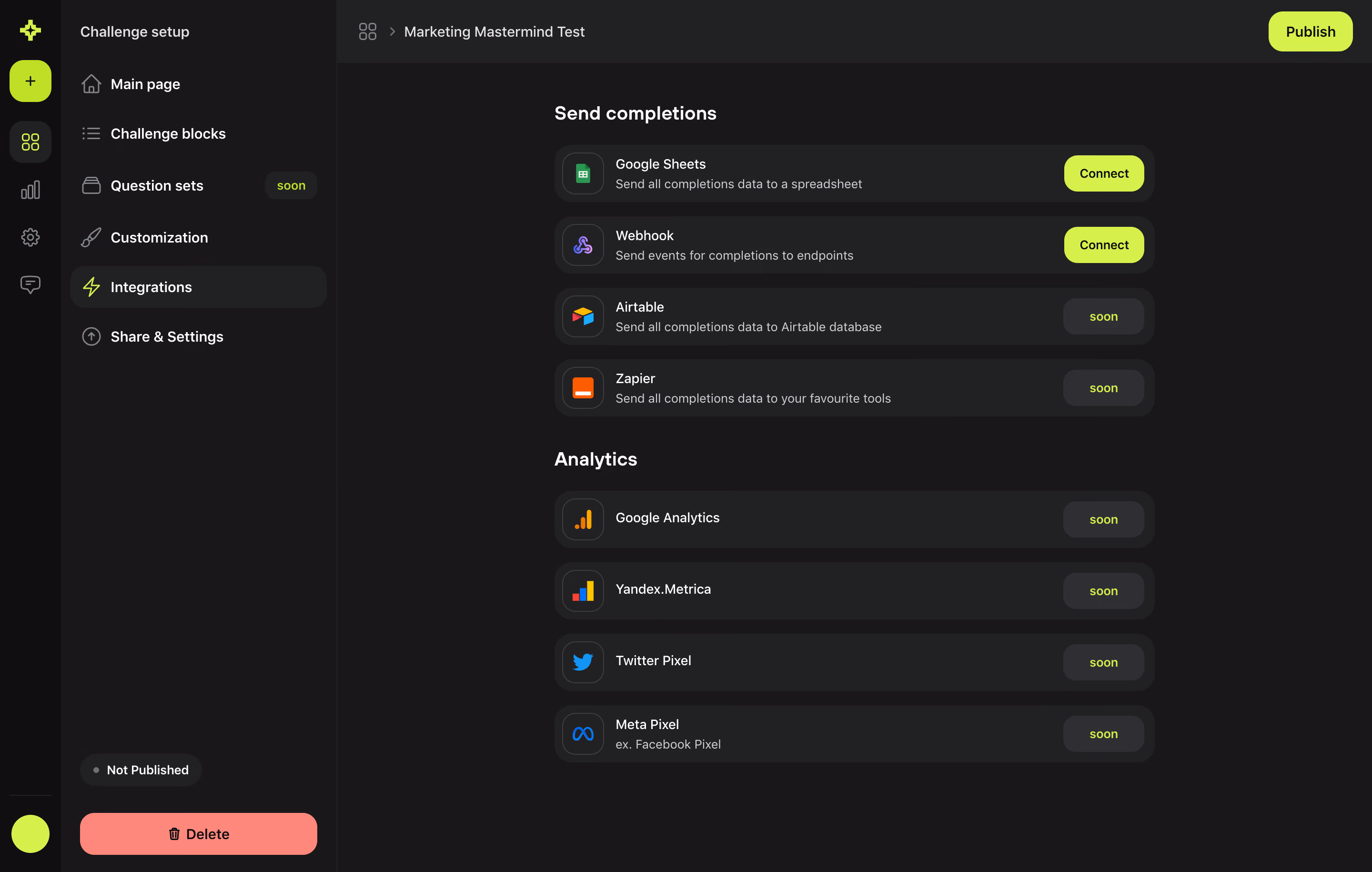 Meiro Challenge Integrations Setup