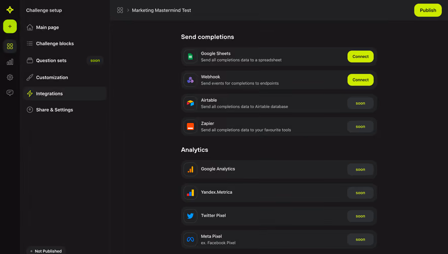 Meiro Challenge Integrations Setup