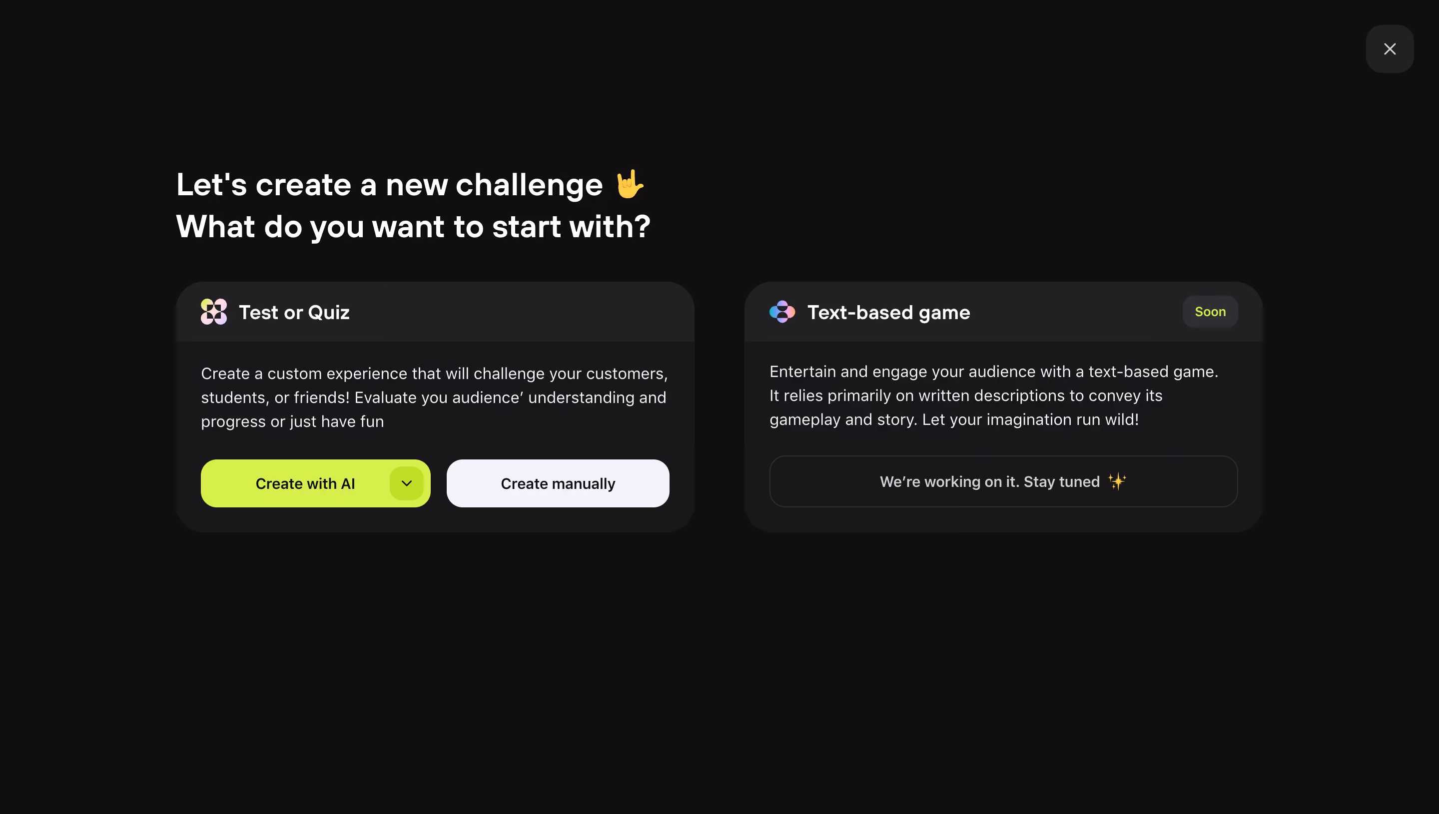 Meiro Create A Challenge