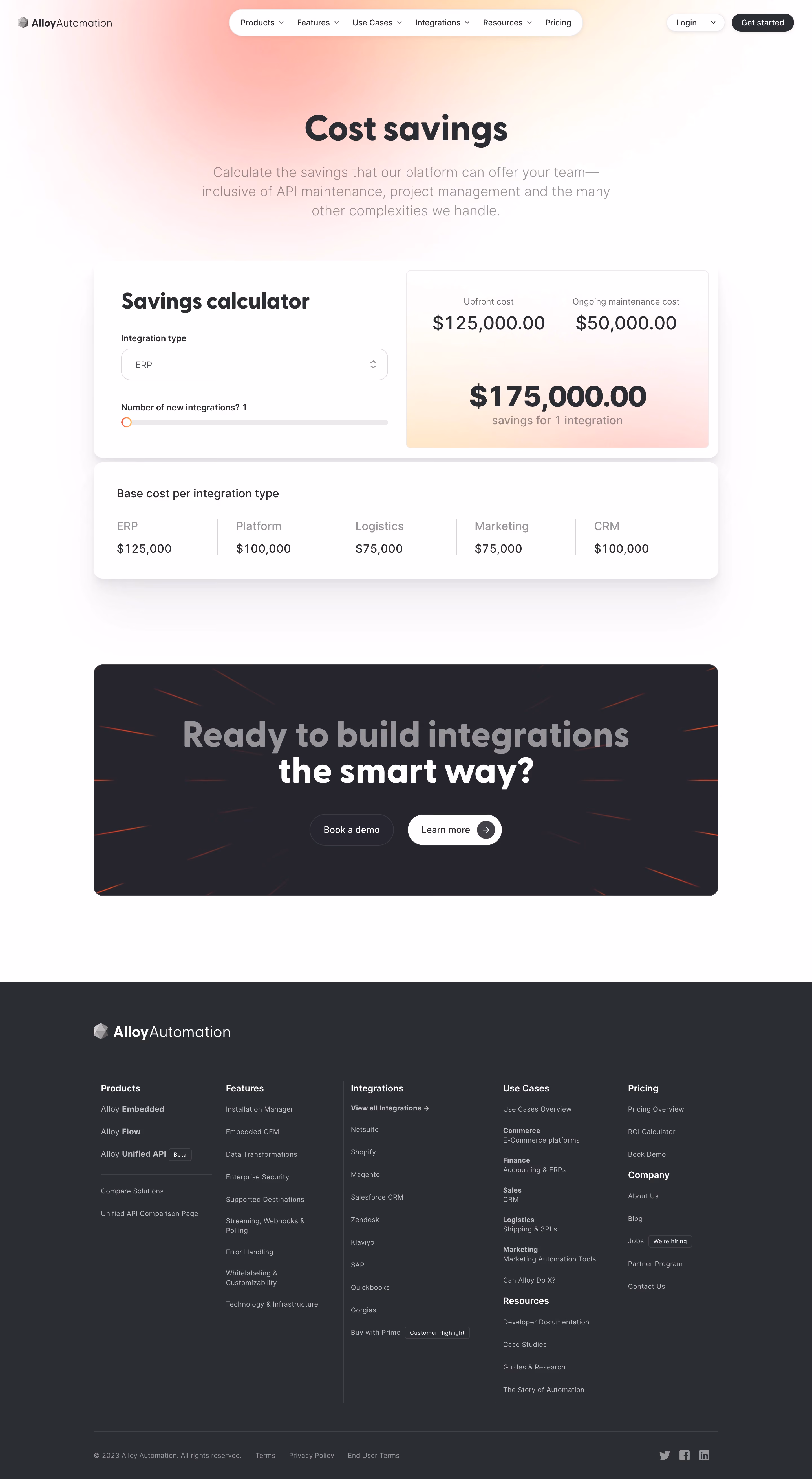 Alloy ROI Calculator