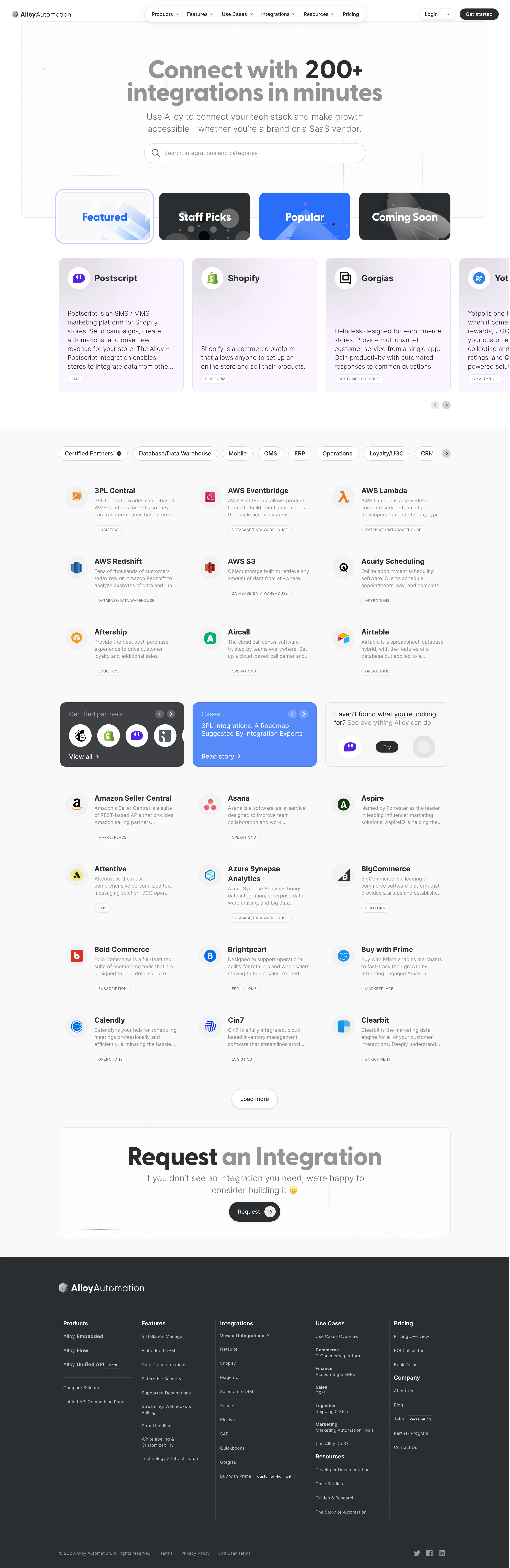 Alloy Integrations Library