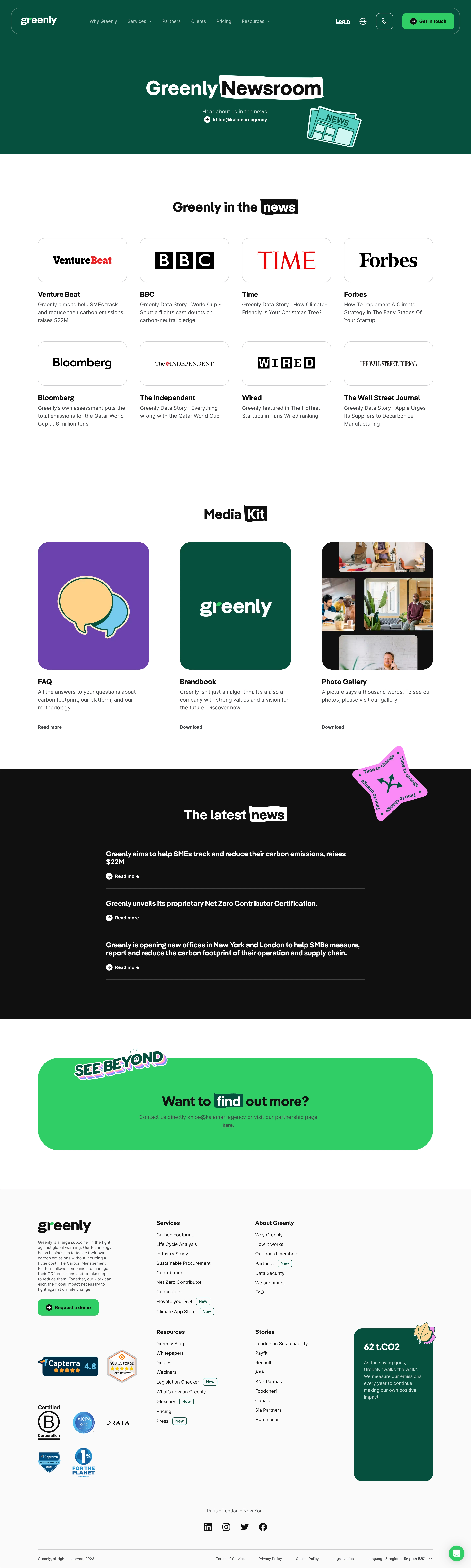Greenly Press Page
