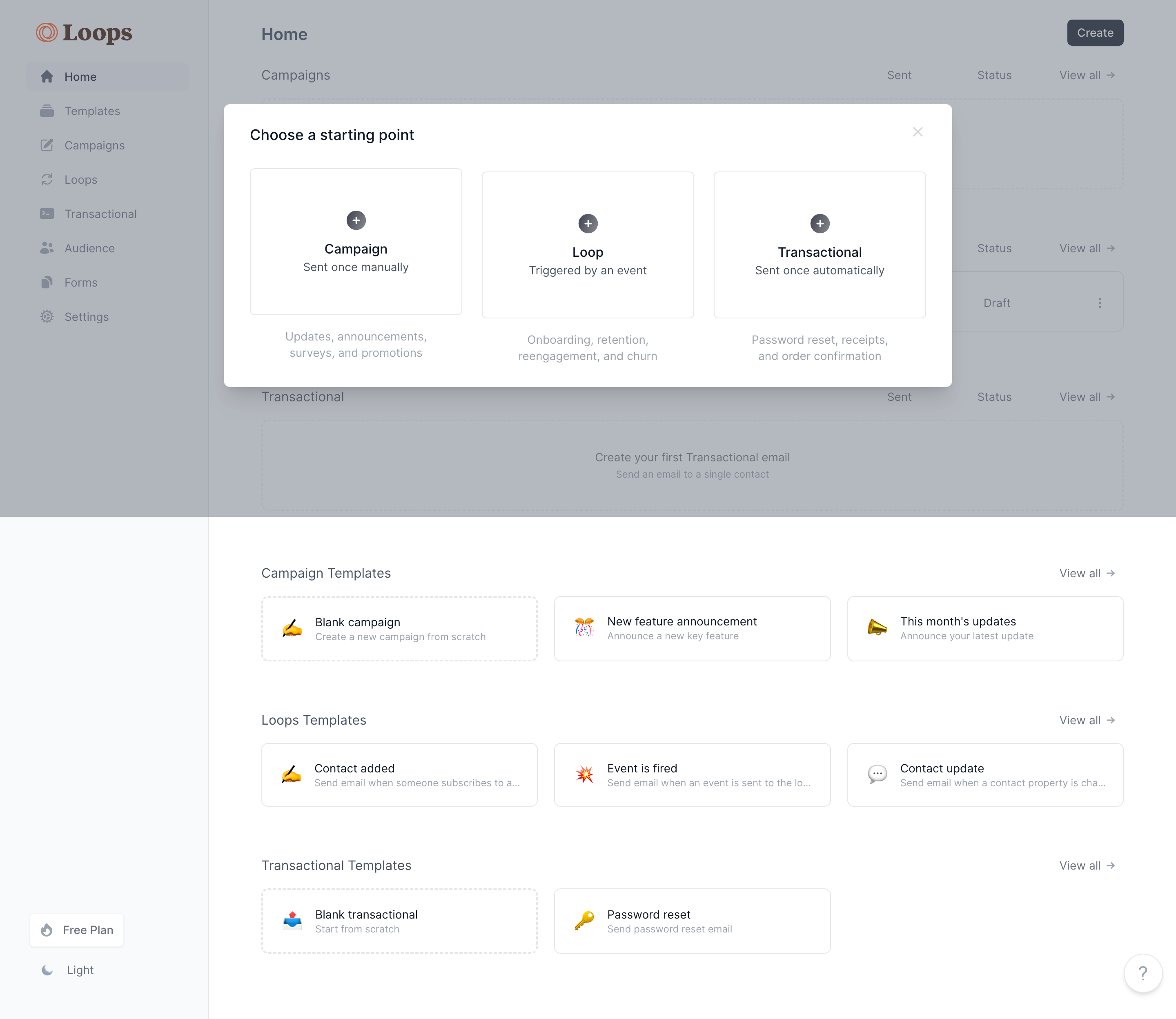 Loops Create An Email