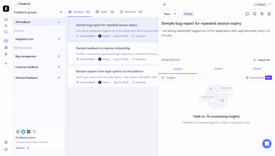 Zeda.io Feedback Details