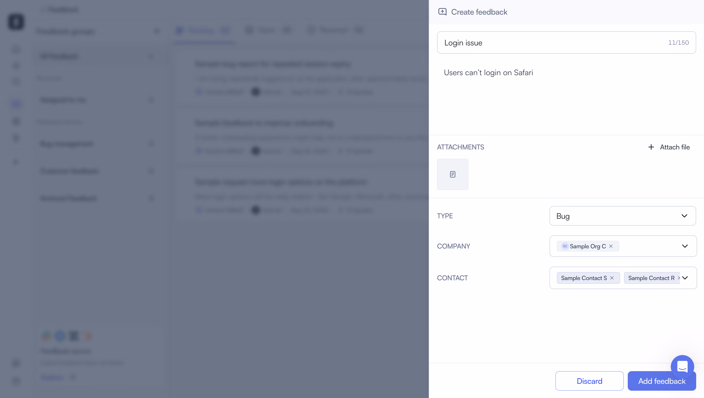Zeda.io Create A Feedback