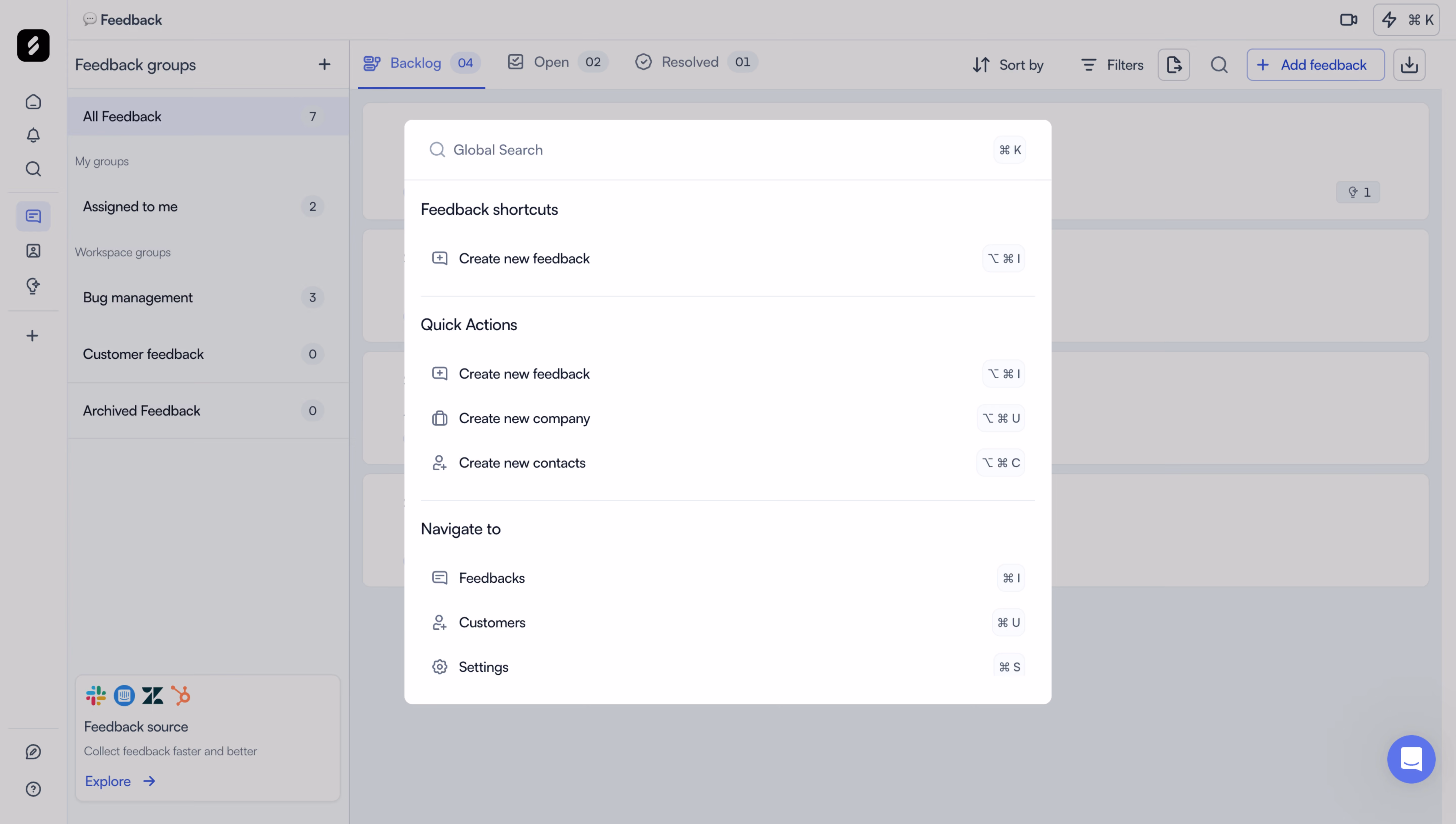 Zeda.io Search Modal