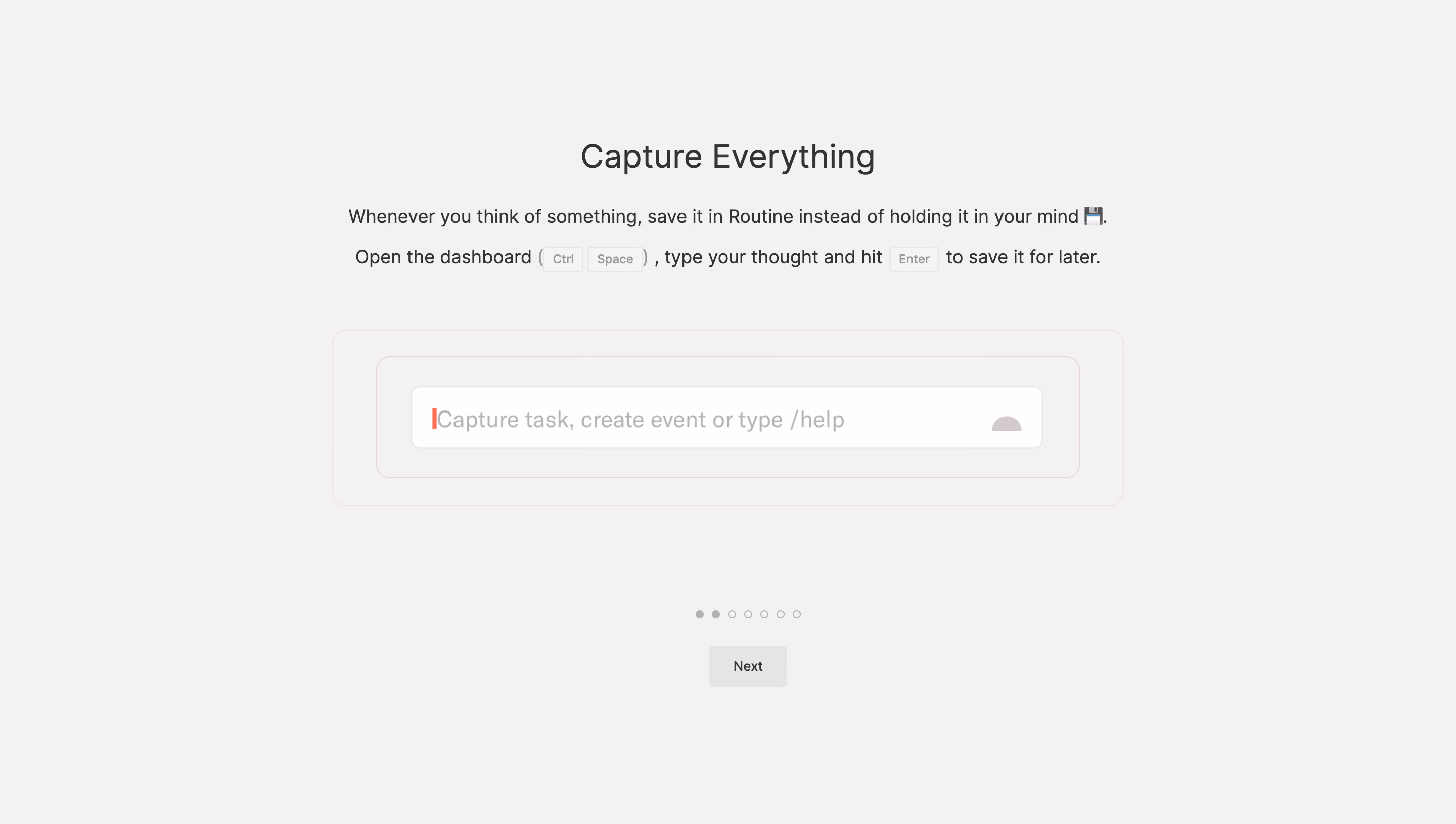 Routine User Onboarding