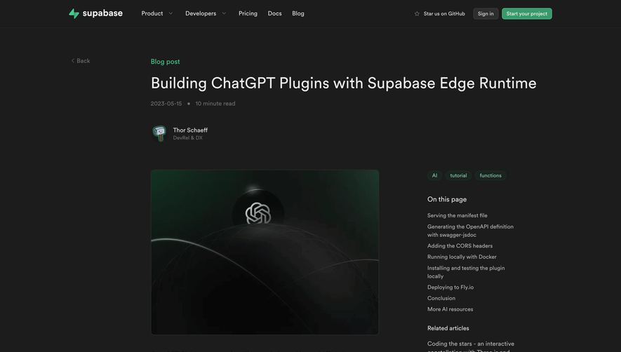 Supabase Blog Post