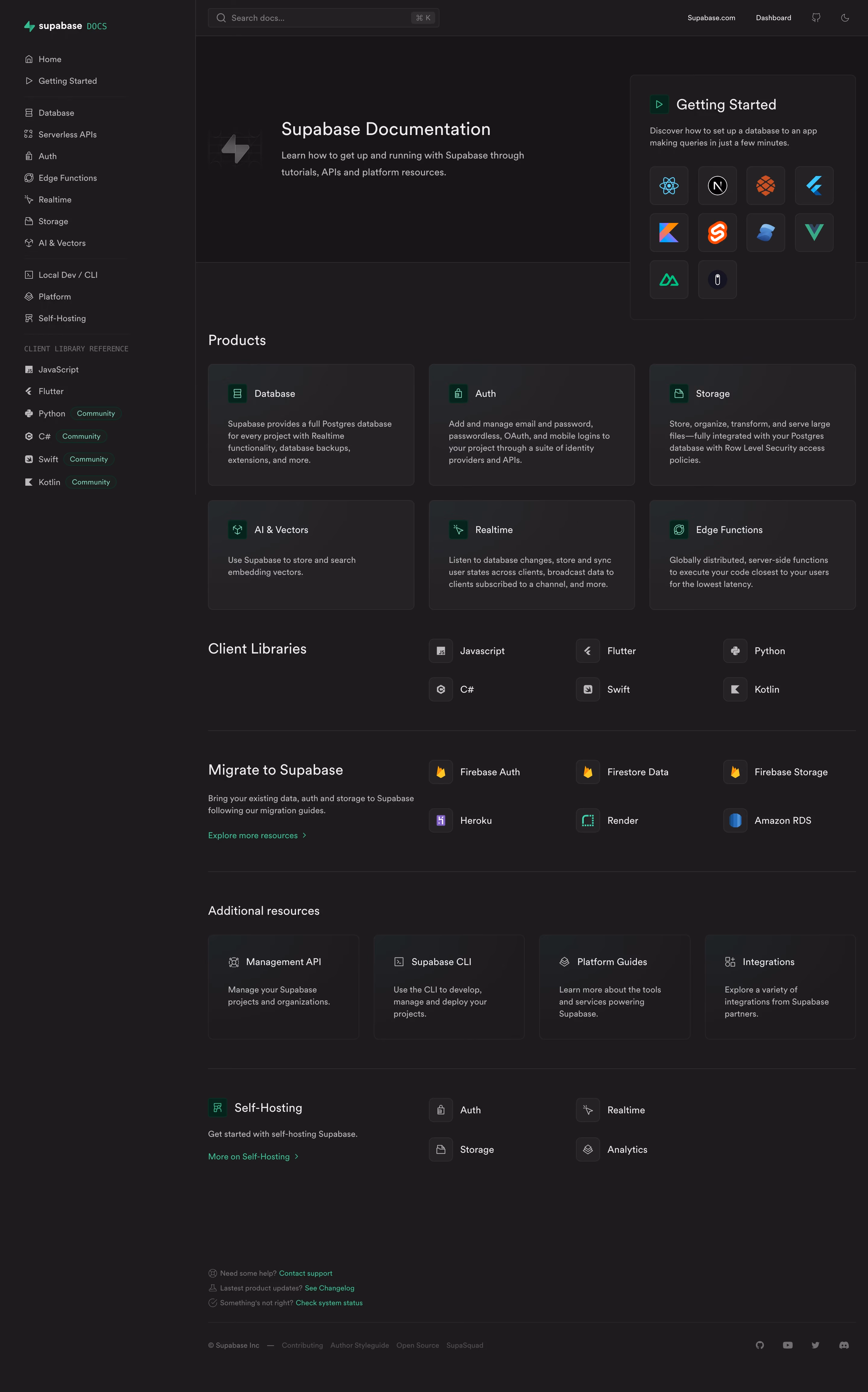 Supabase Documentation