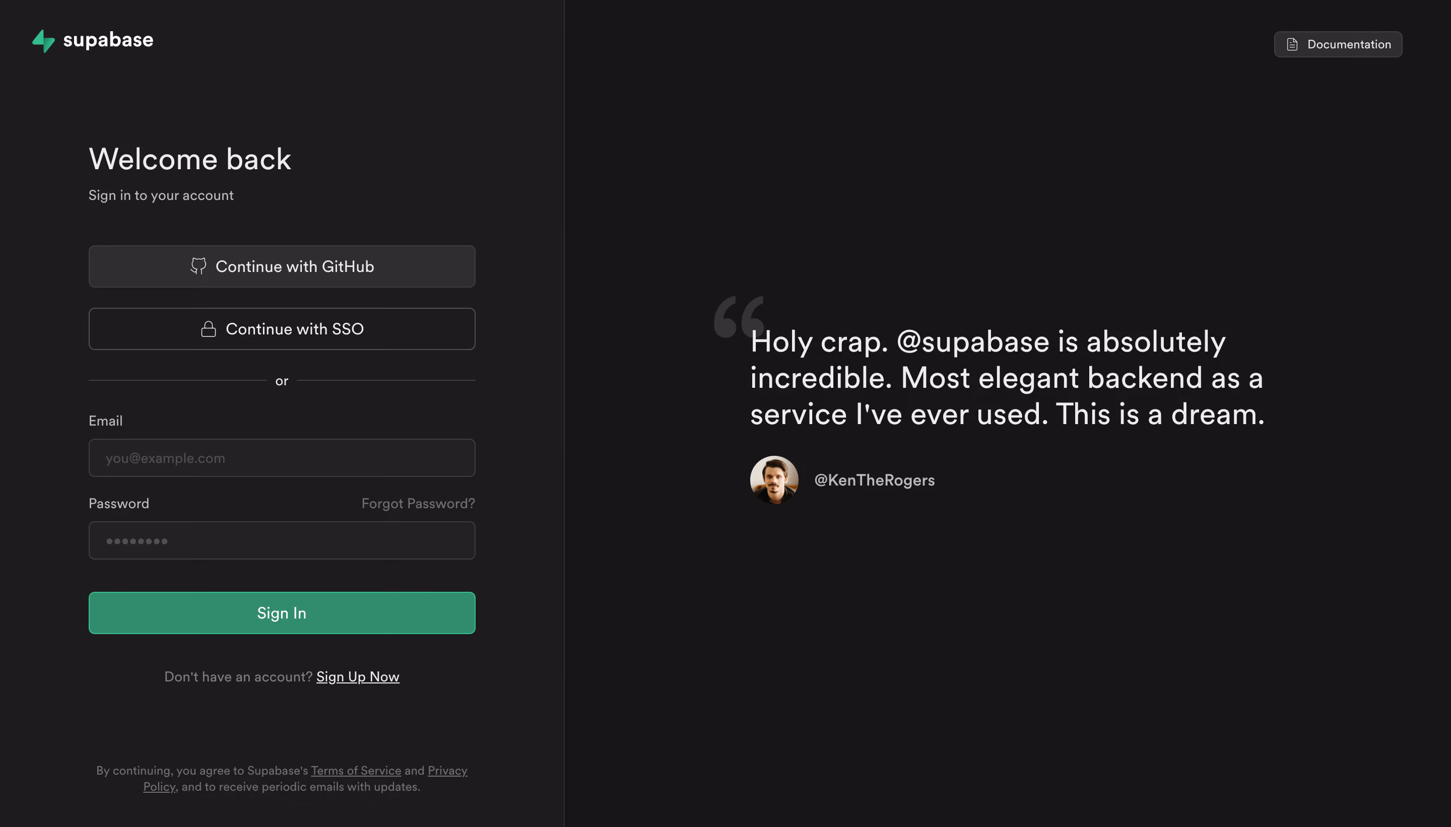 Supabase Login