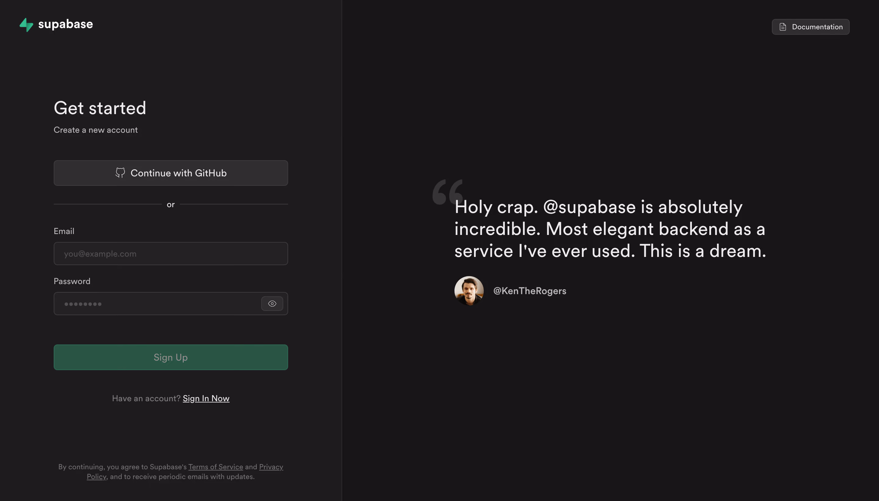 Supabase Signup