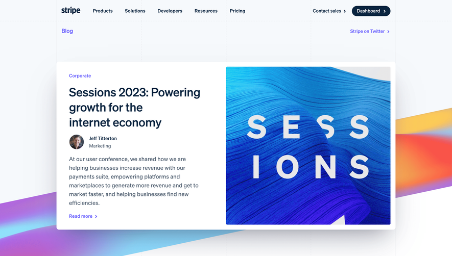 Stripe Blog Feed