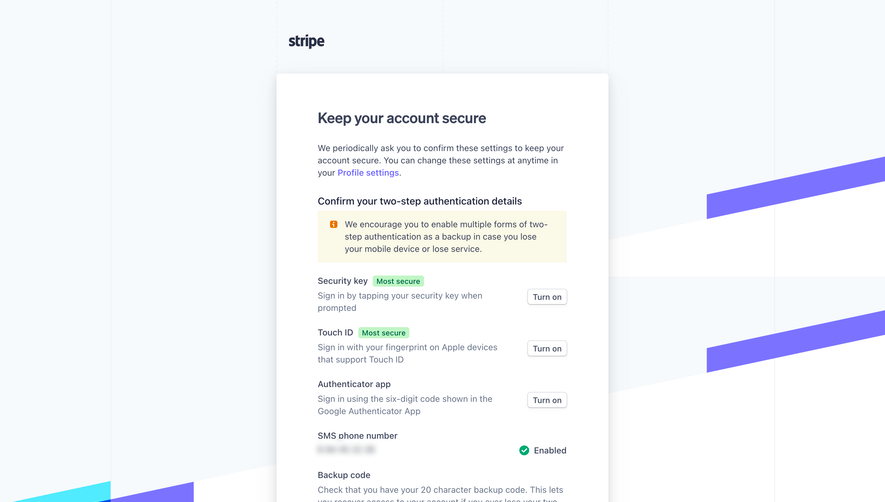Stripe Account Setup