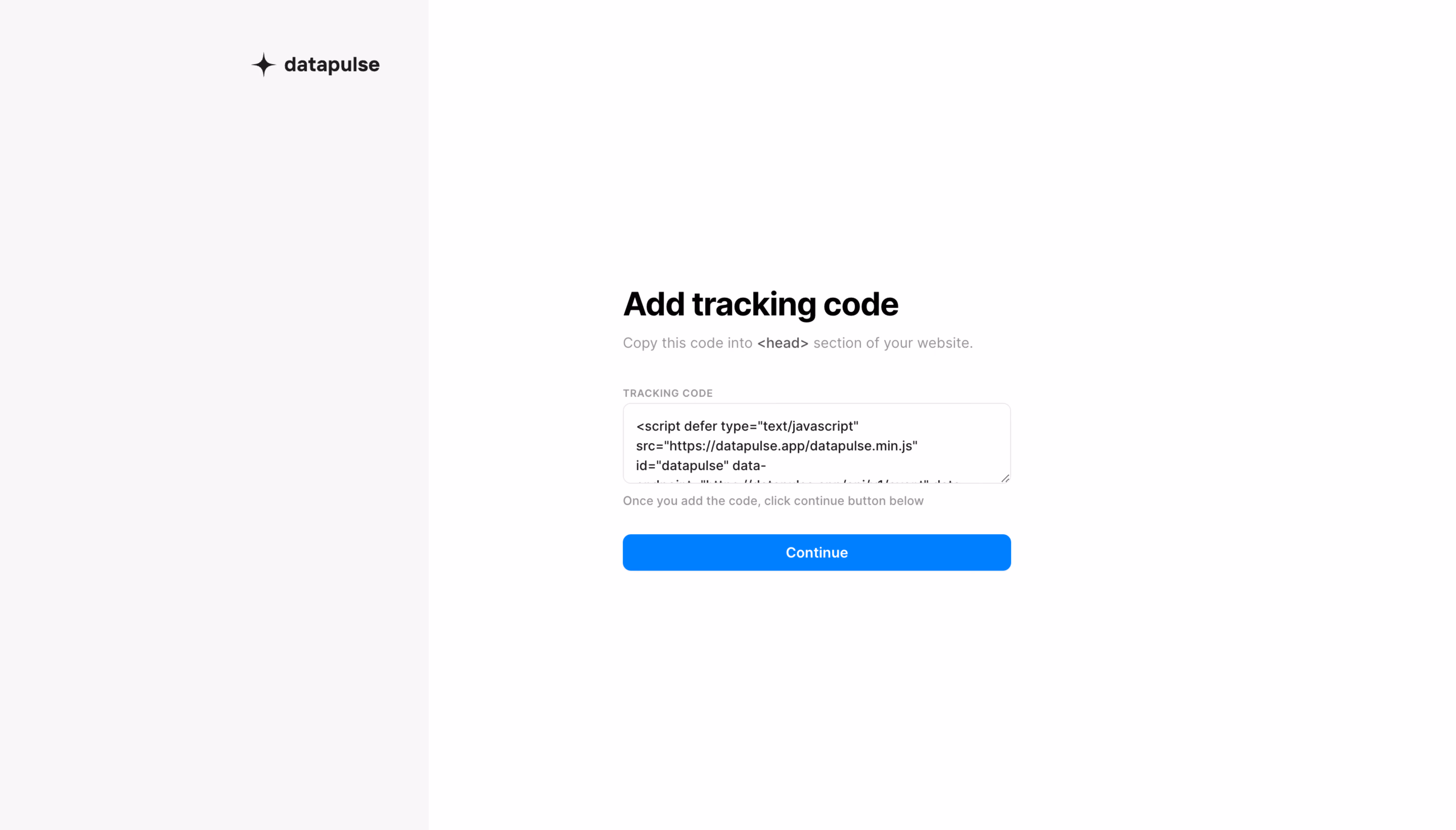 DataPulse Account Setup