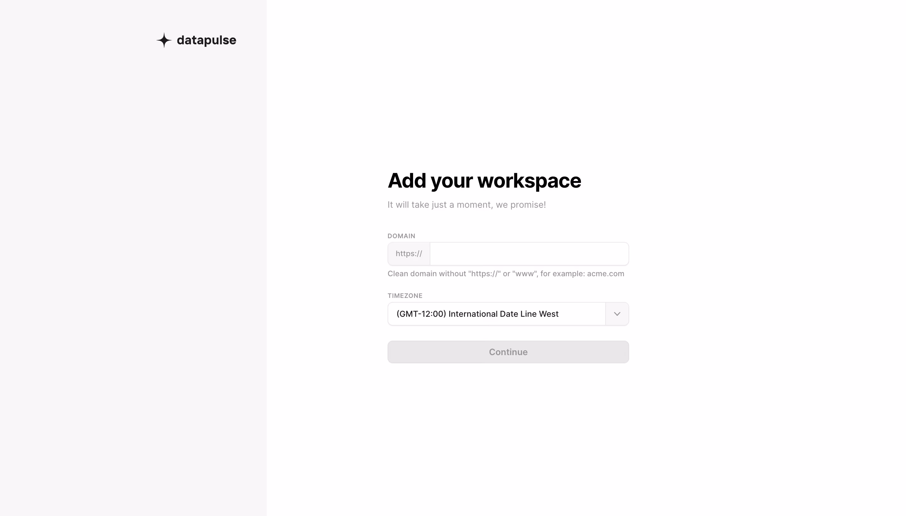 DataPulse Account Setup