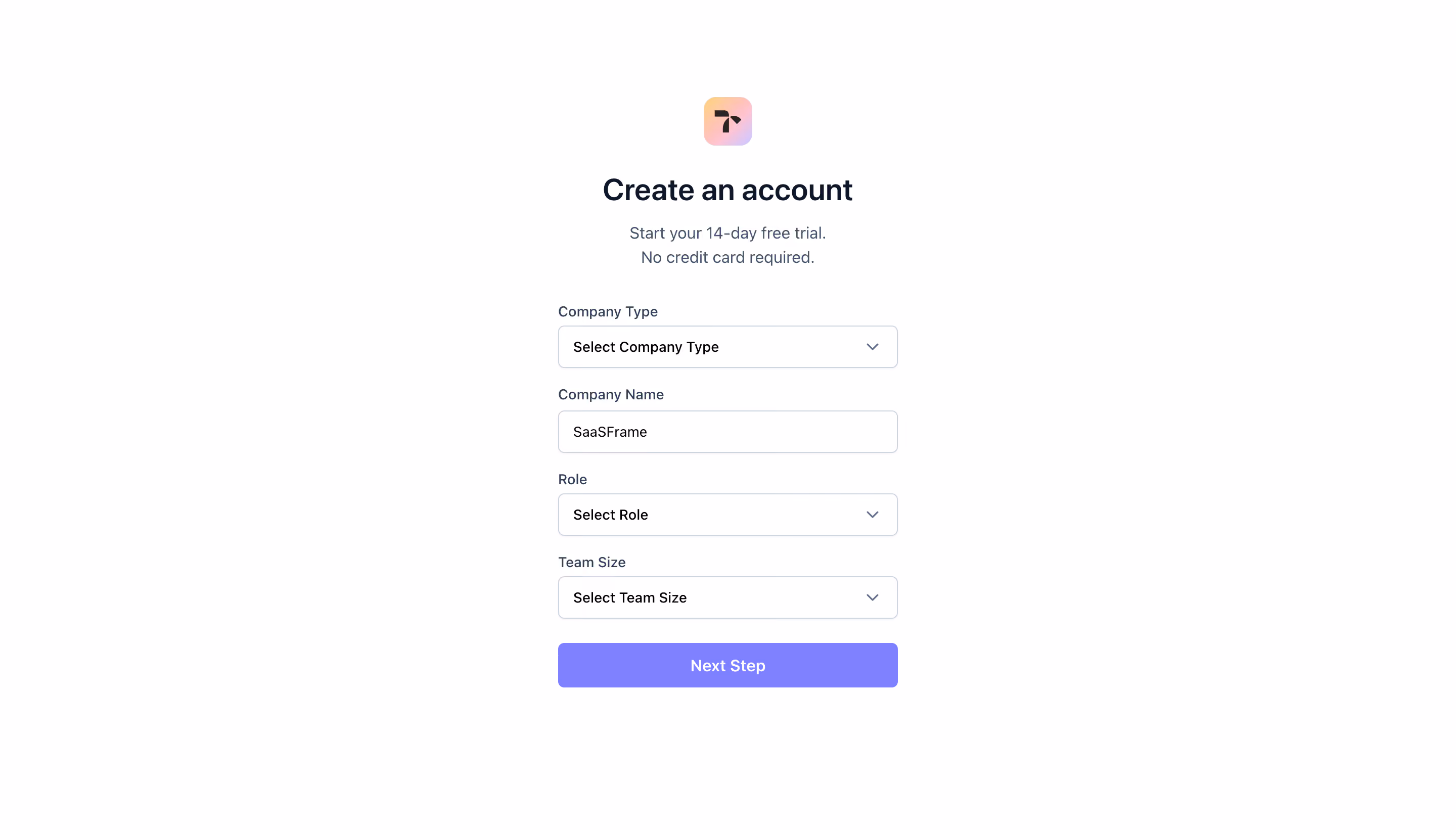 Tona Account Setup