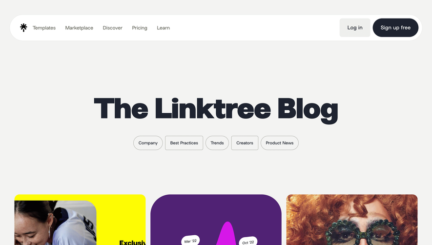Linktree Blog Feed