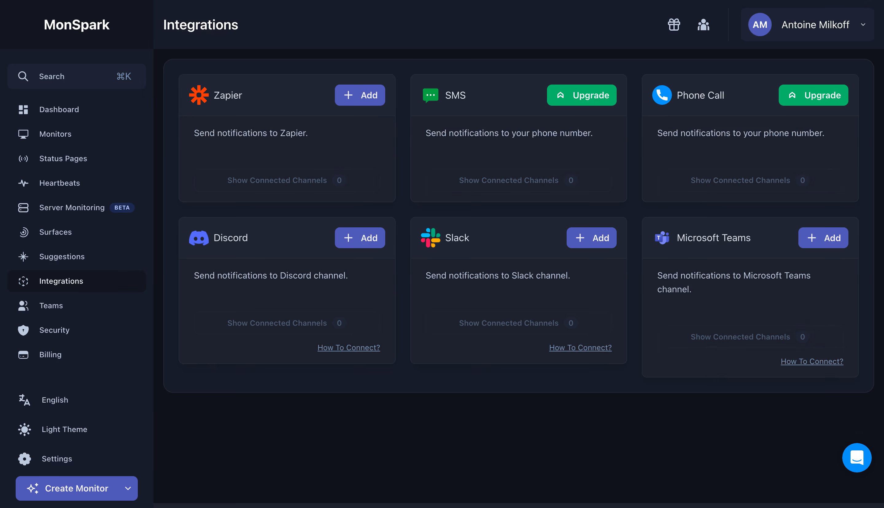 MonSpark Integrations