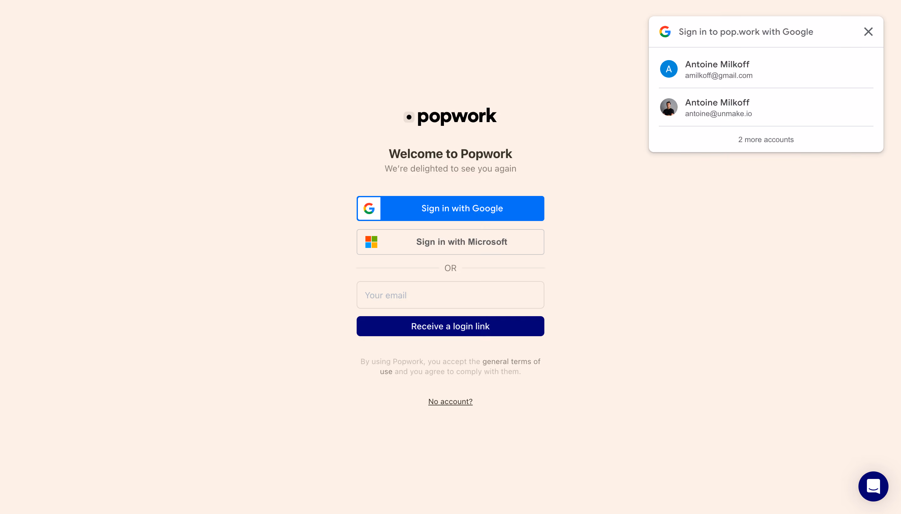 Popwork Login