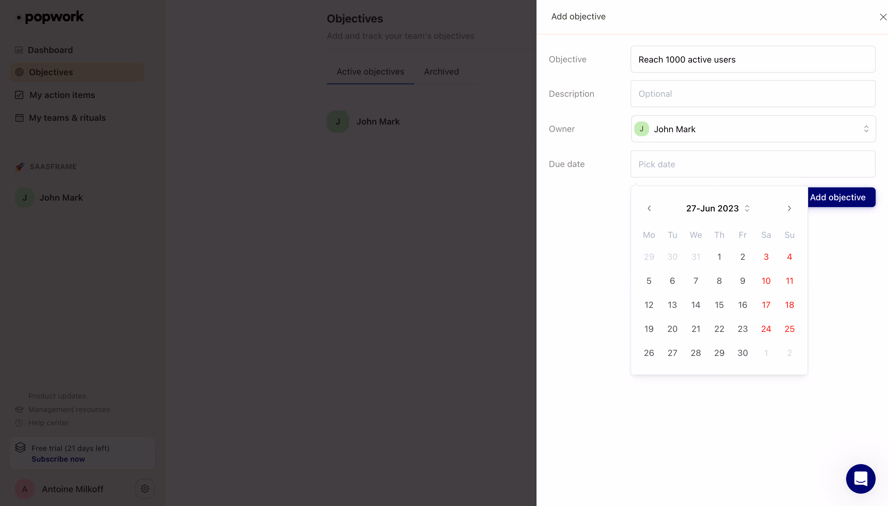 Popwork Add An Objective