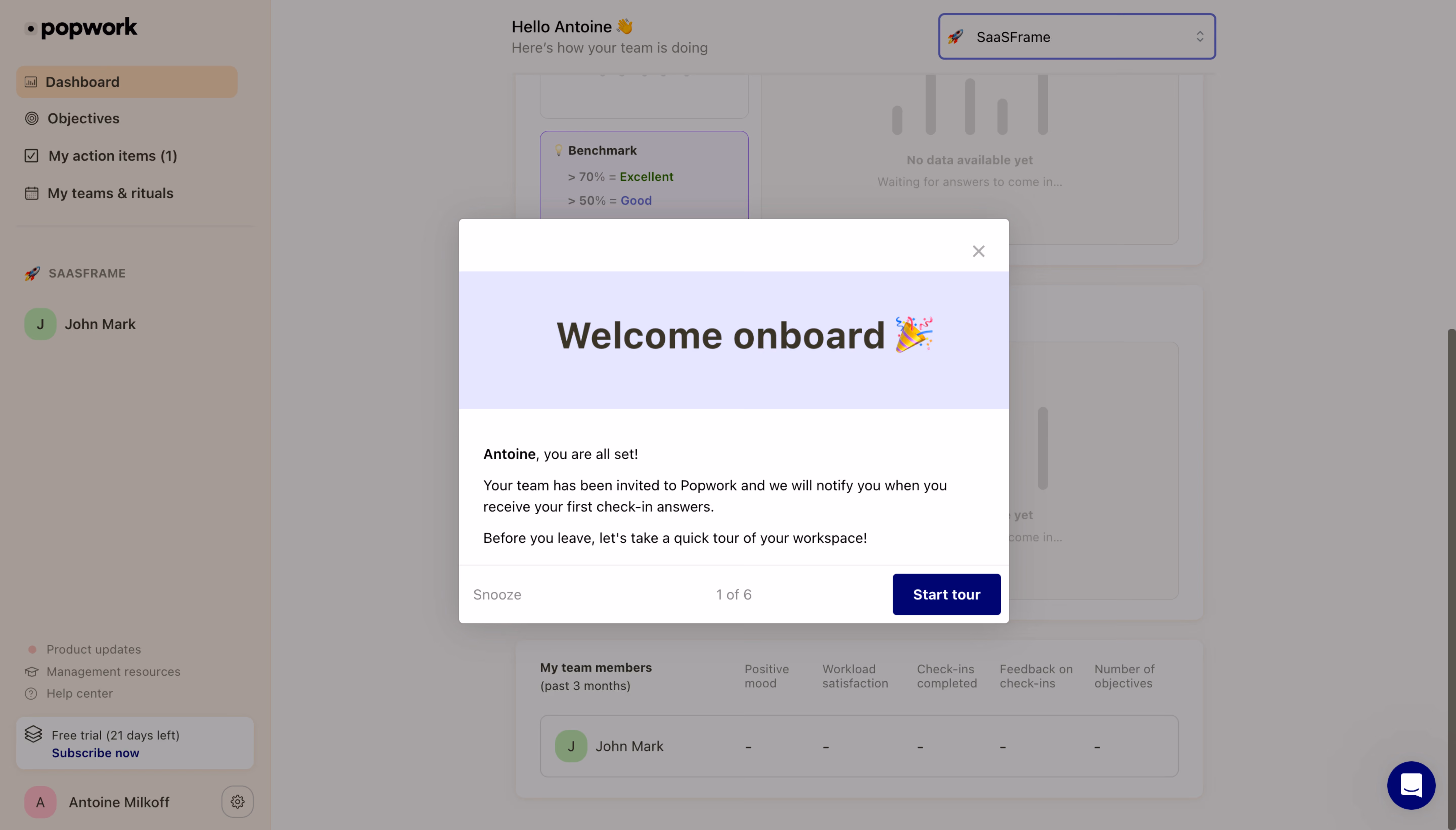 Popwork Product Tour