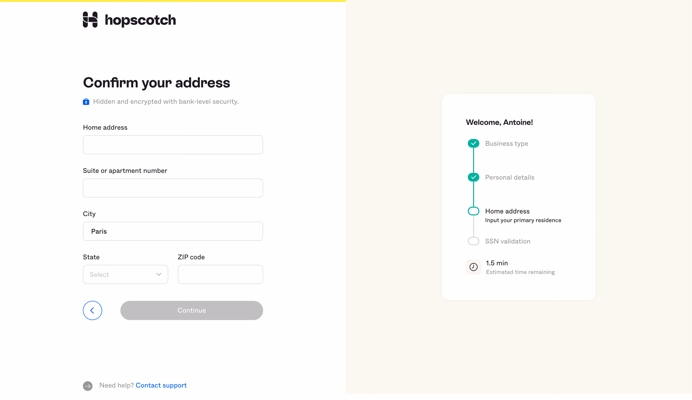Hopscotch Account Setup