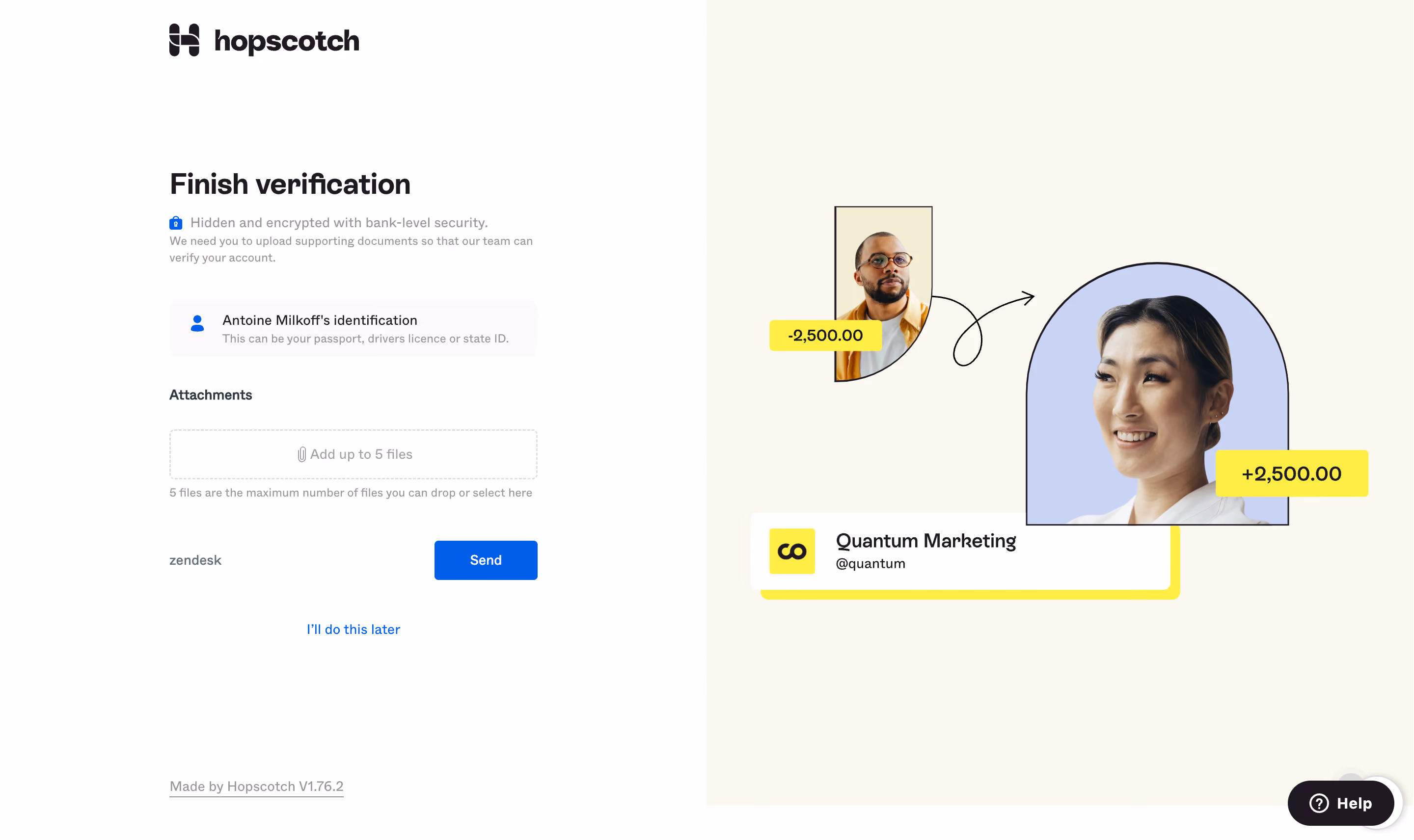 Hopscotch Account Setup