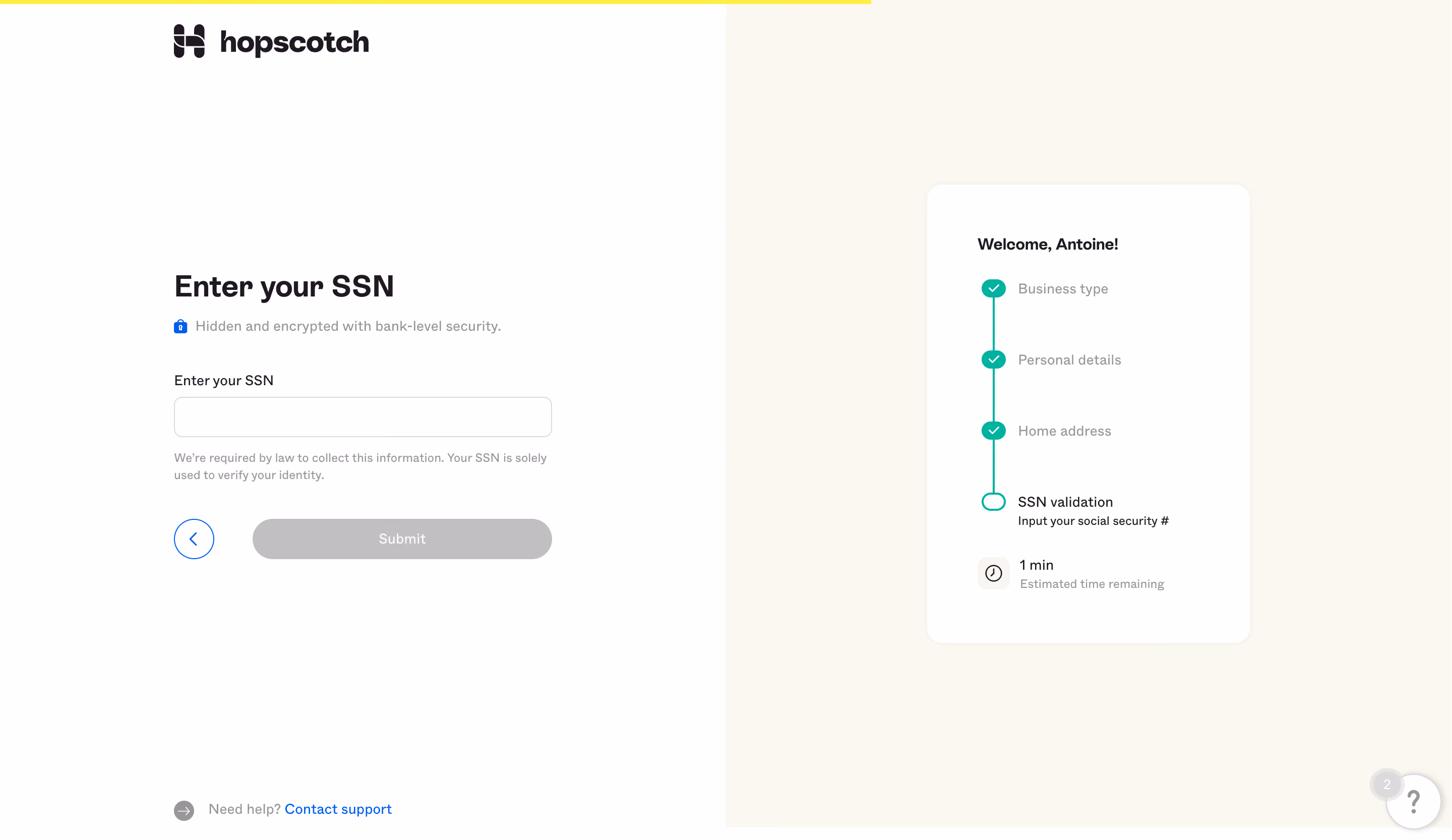 Hopscotch Account Setup