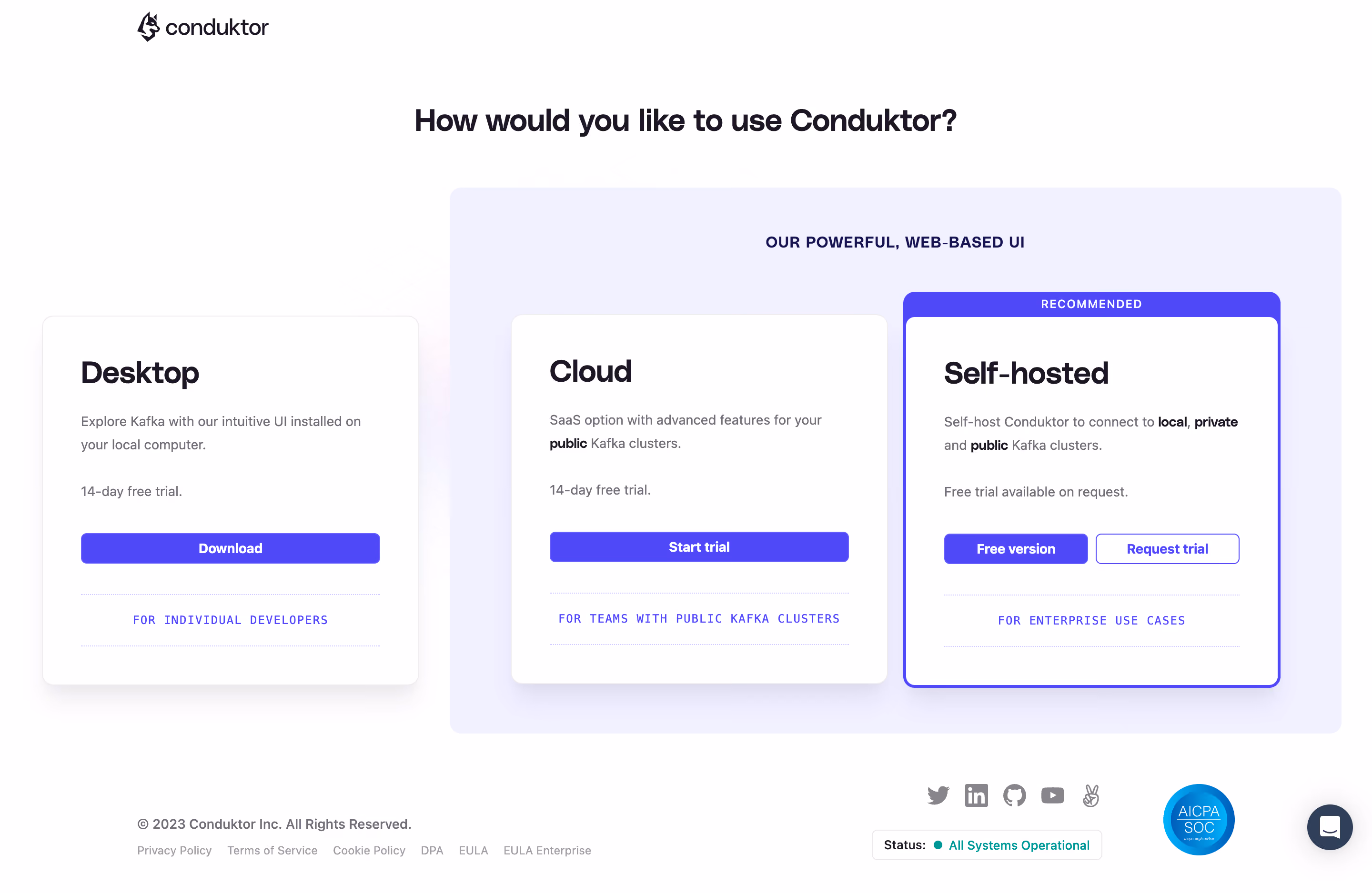 Conduktor Account Setup