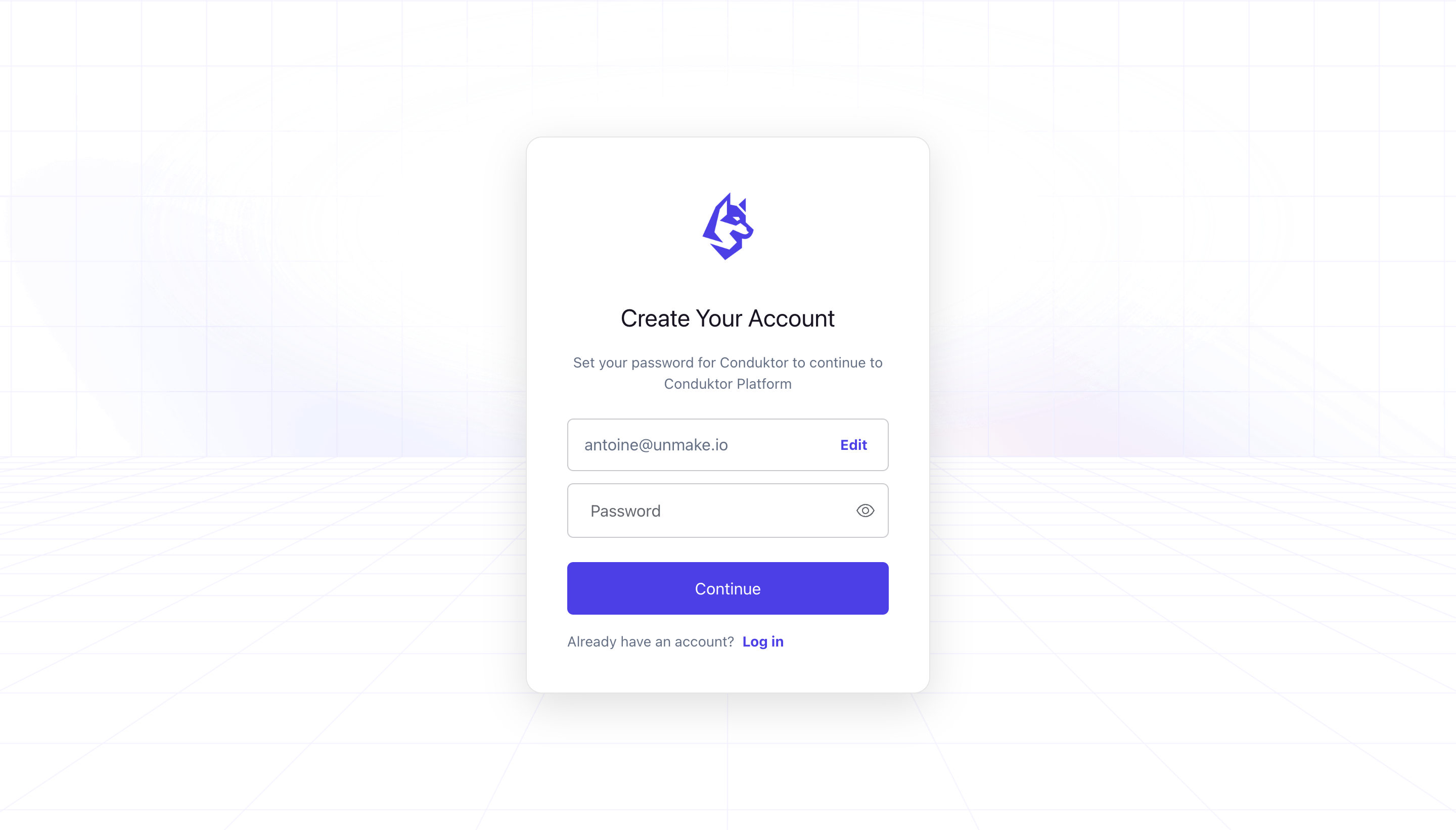 Conduktor Signup